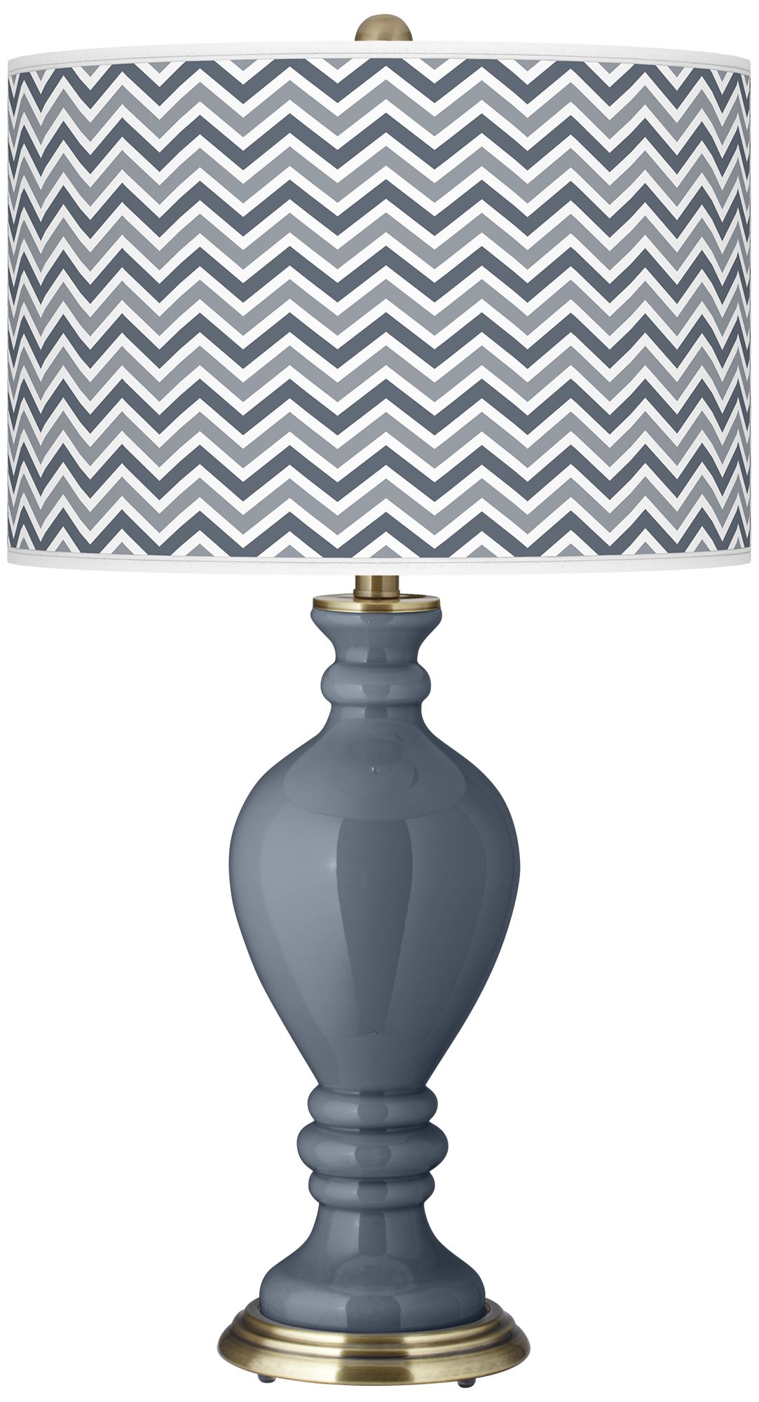 Granite Peak Narrow Zig Zag Civitia Table Lamp