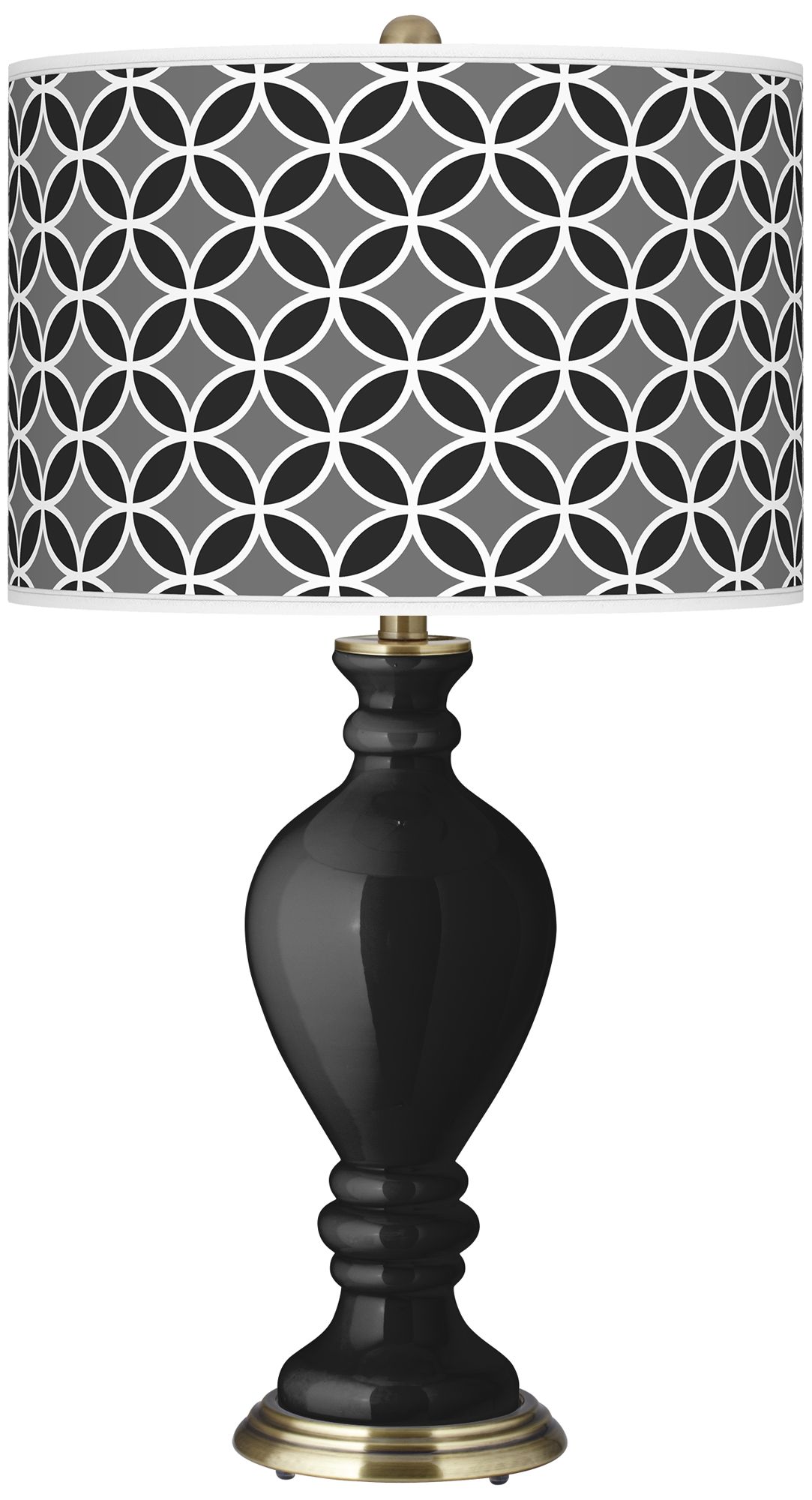 Tricorn Black Circle Rings Civitia Table Lamp