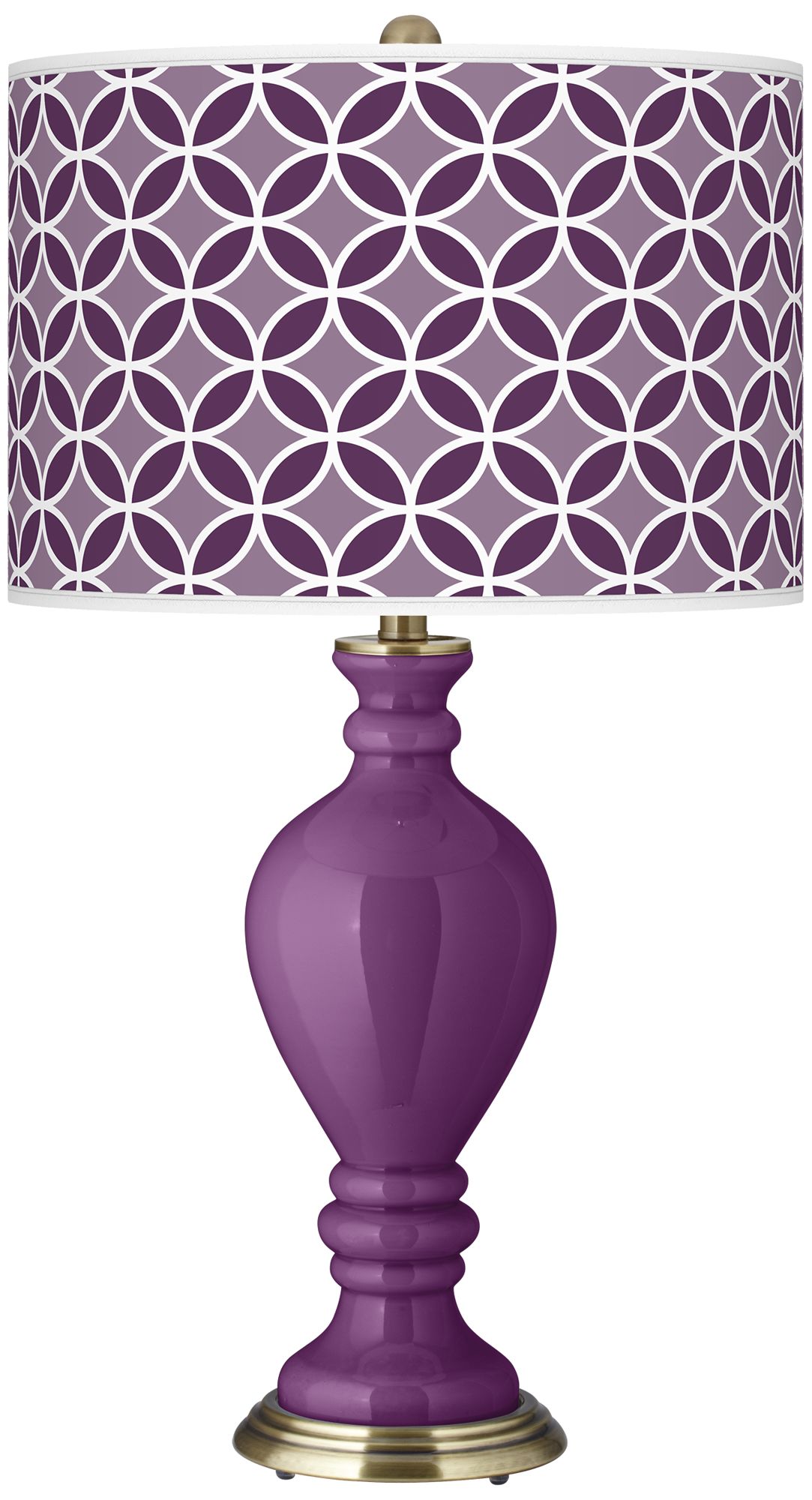 Kimono Violet Circle Rings Civitia Table Lamp