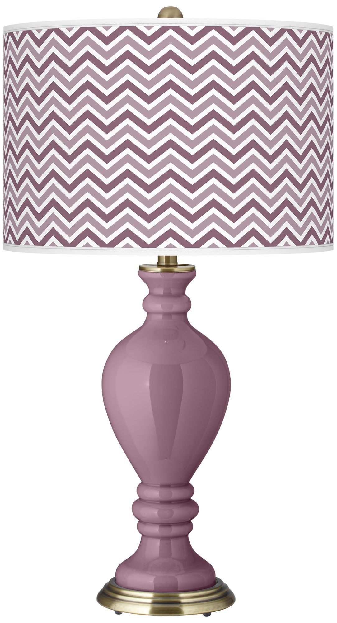 Plum Dandy Narrow Zig Zag Civitia Table Lamp