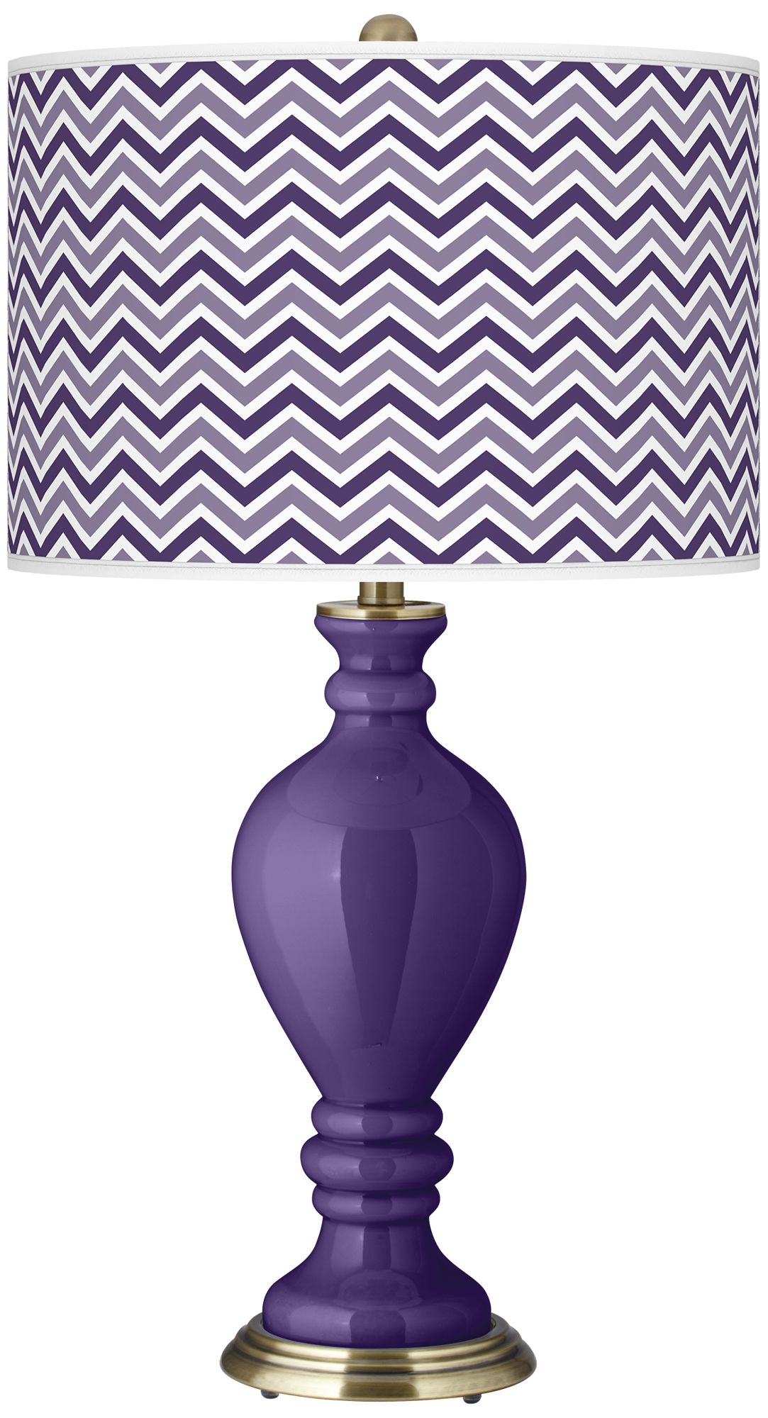 Izmir Purple Narrow Zig Zag Civitia Table Lamp