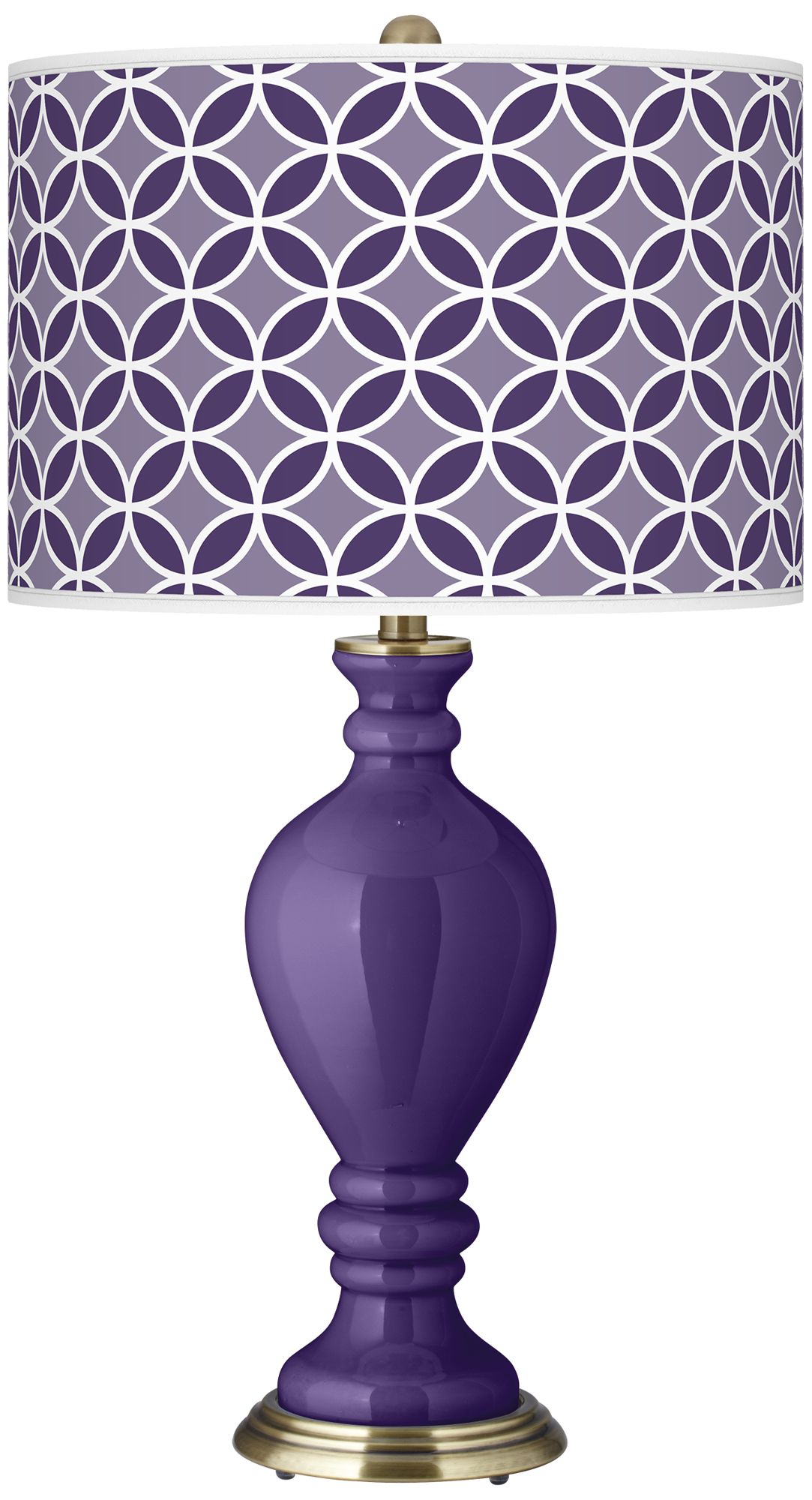 Izmir Purple Circle Rings Civitia Table Lamp