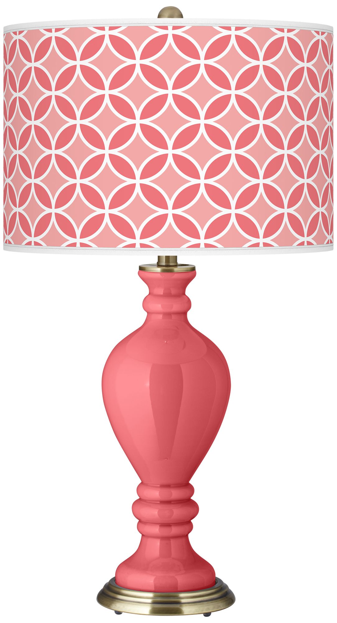 Rose Circle Rings Civitia Table Lamp