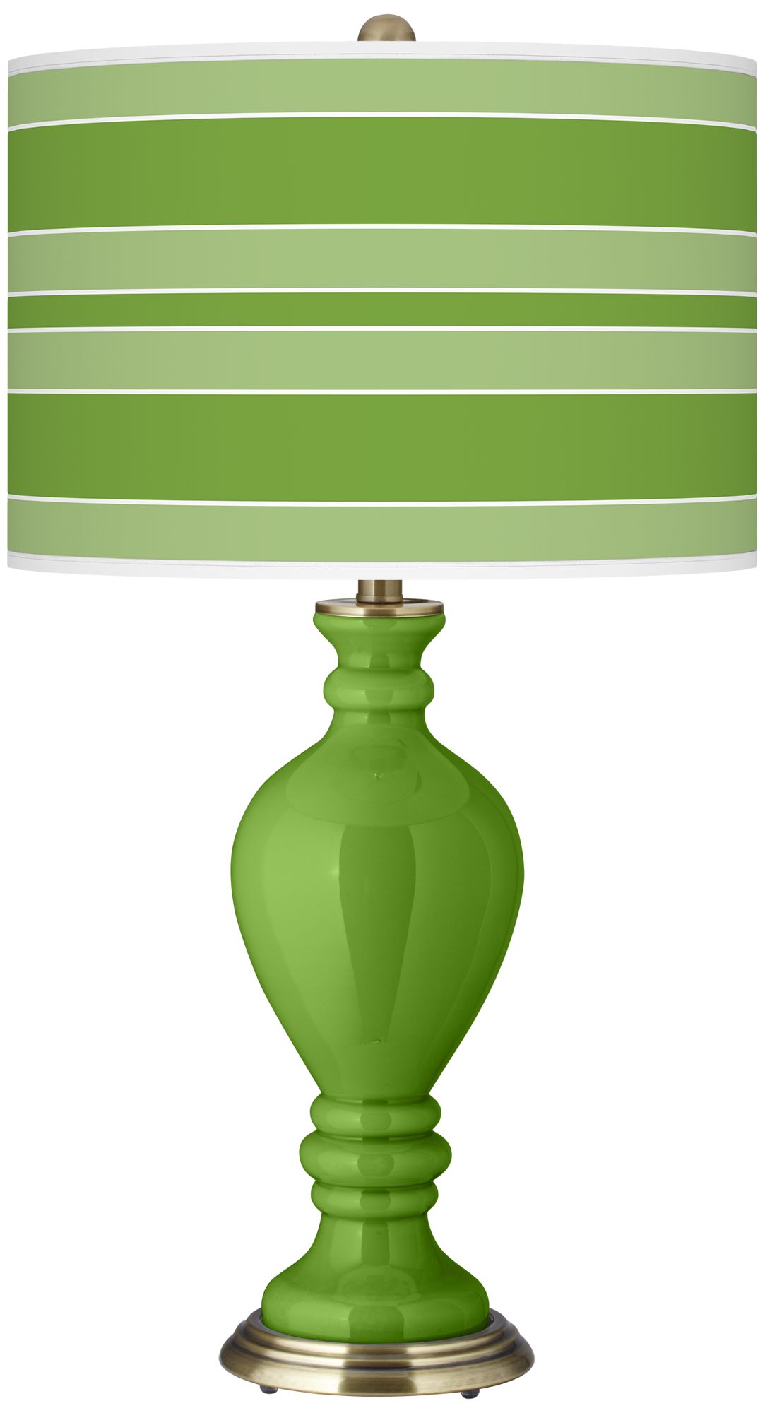 Rosemary Green Bold Stripe Civitia Table Lamp