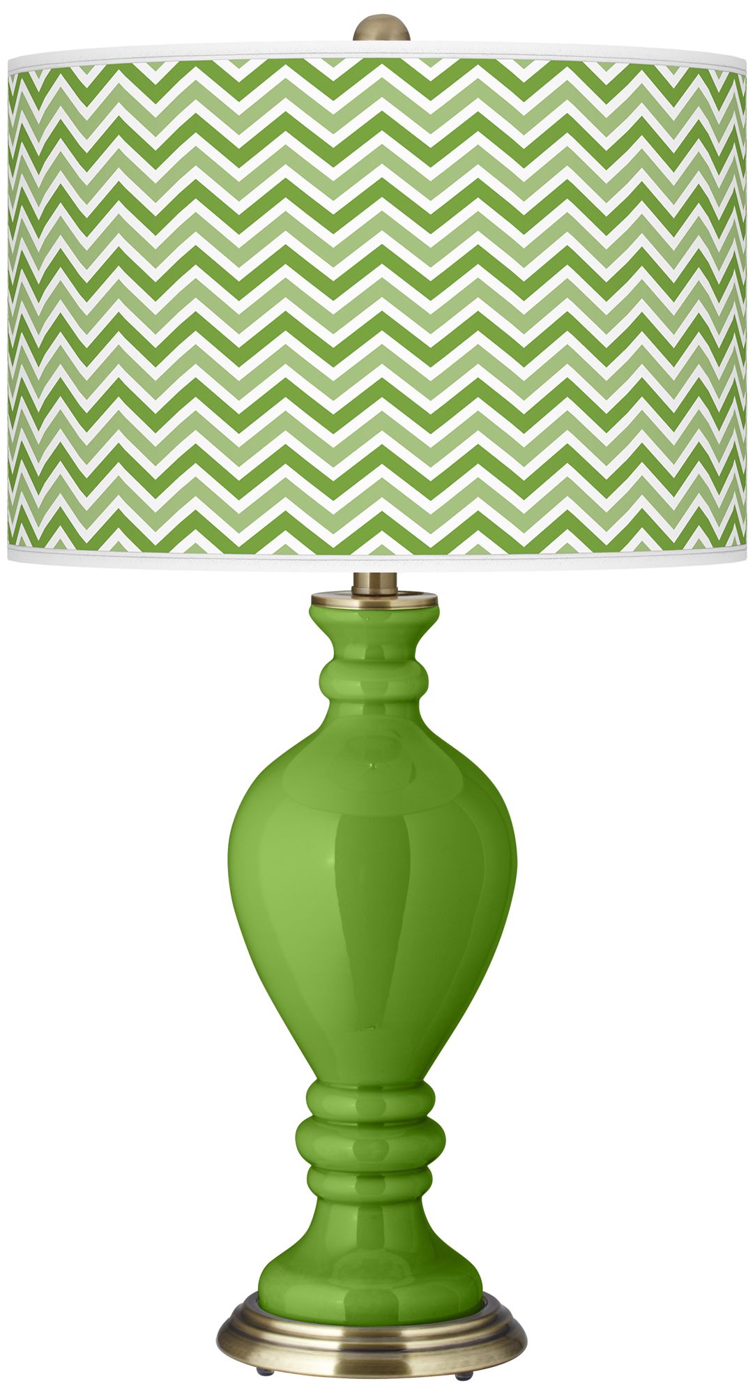 Rosemary Green Narrow Zig Zag Civitia Table Lamp