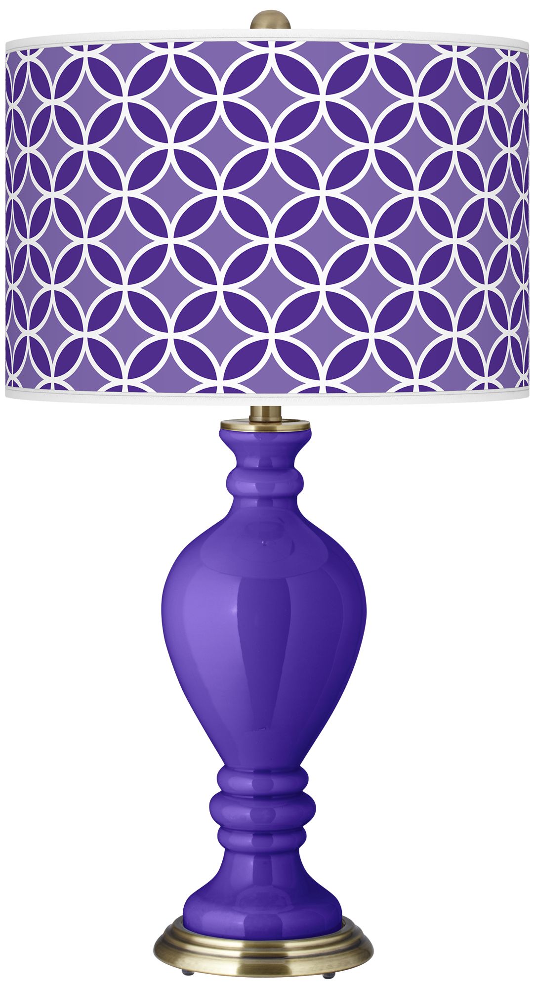Violet Circle Rings Civitia Table Lamp