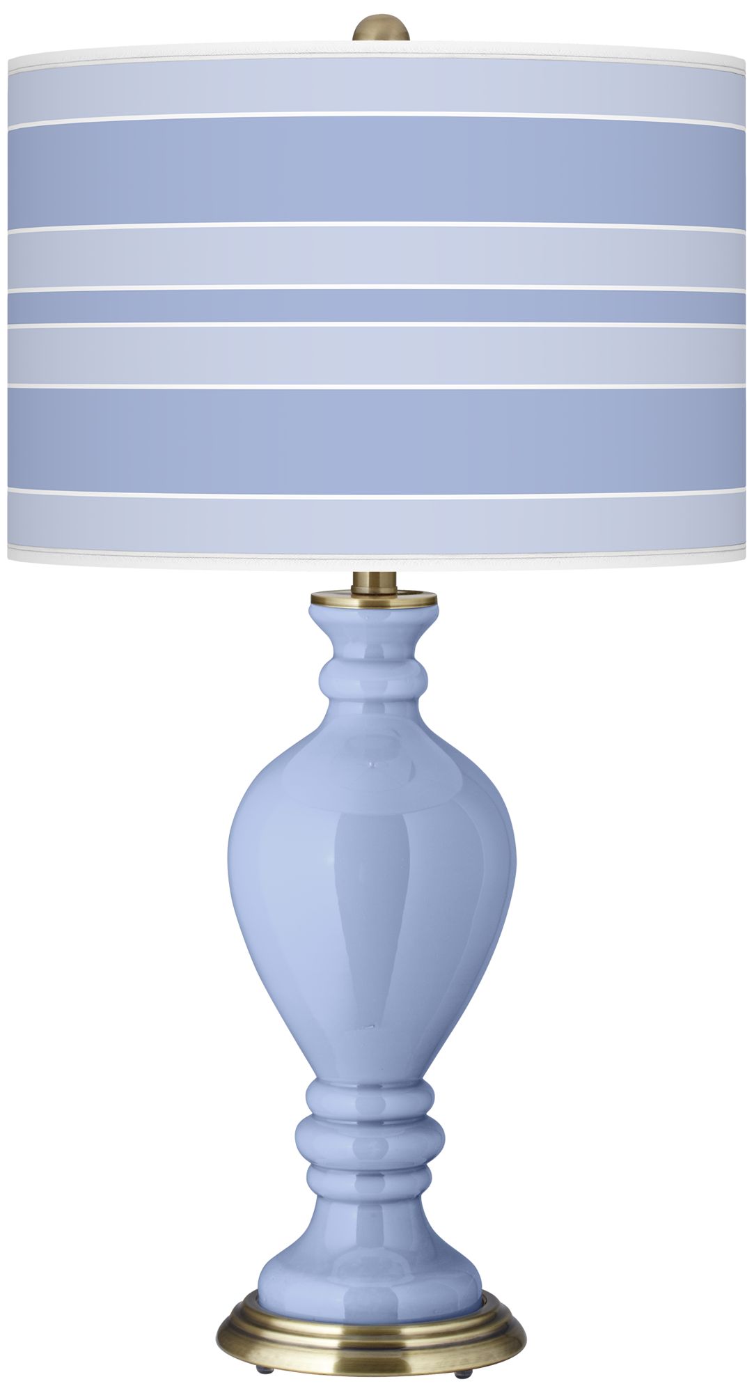 Lilac Bold Stripe Civitia Table Lamp