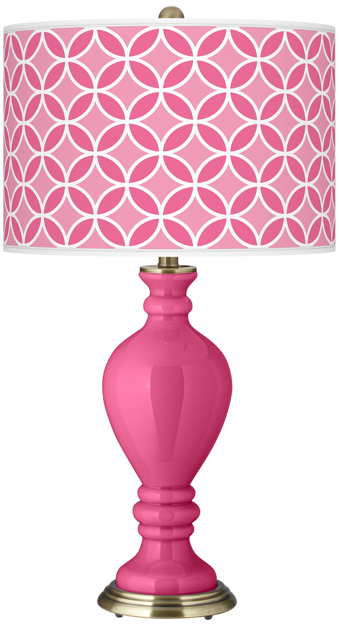 Blossom Pink Circle Rings Civitia Table Lamp