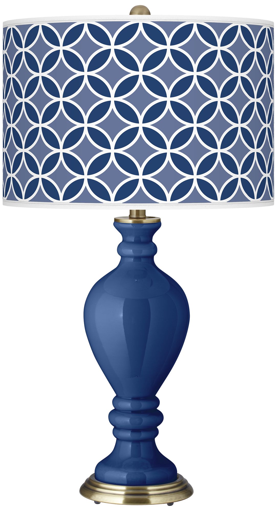 Monaco Blue Circle Rings Civitia Table Lamp
