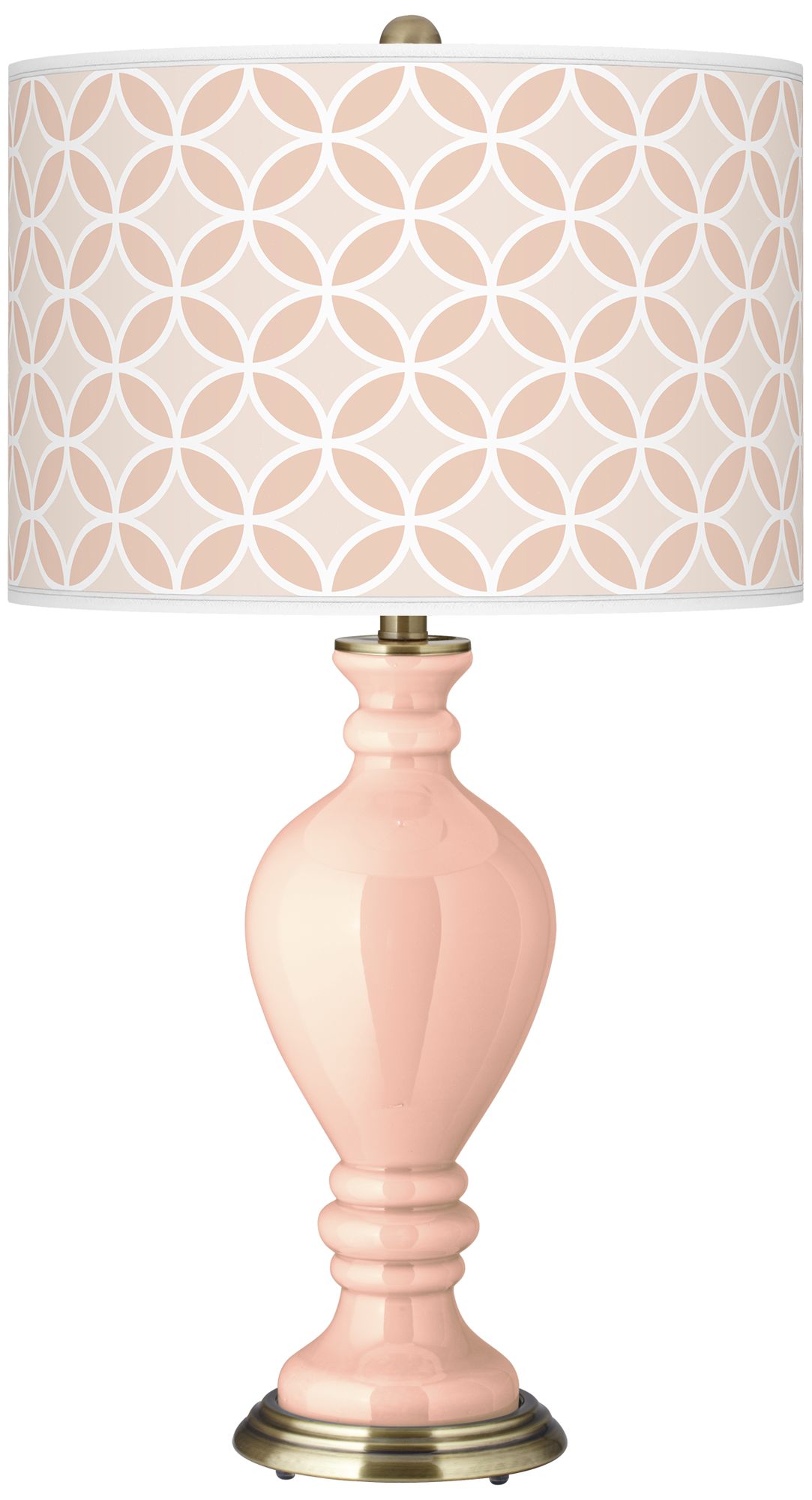 Linen Circle Rings Civitia Table Lamp