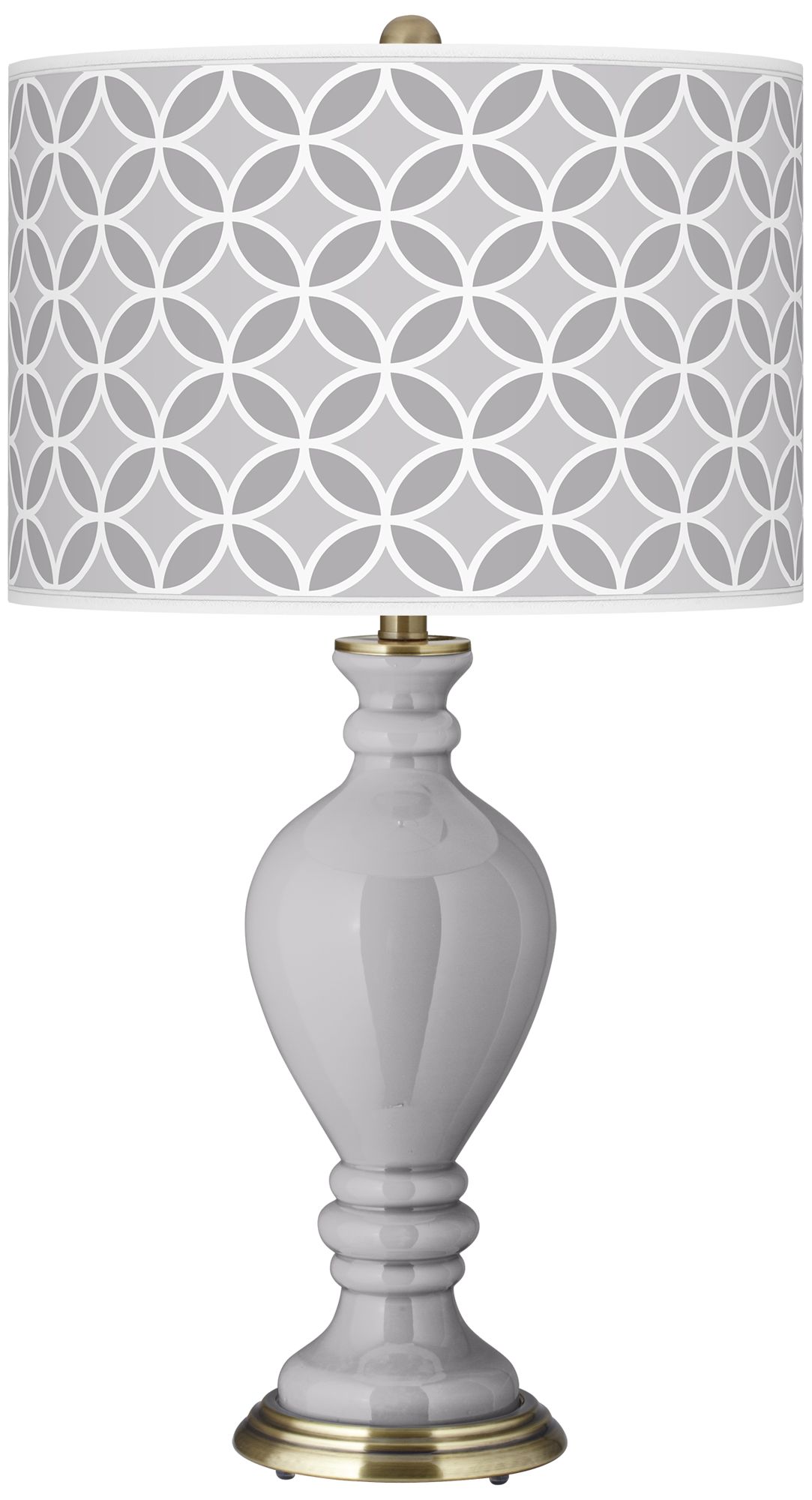 Swanky Gray Circle Rings Civitia Table Lamp