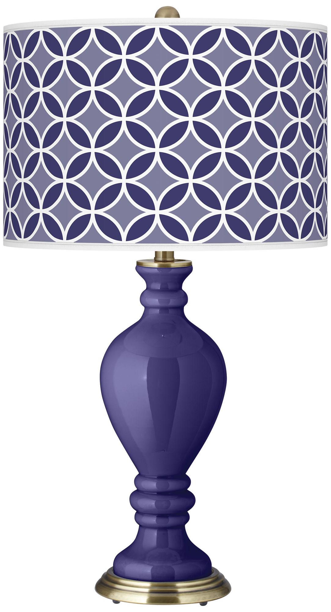 Valiant Violet Circle Rings Civitia Table Lamp