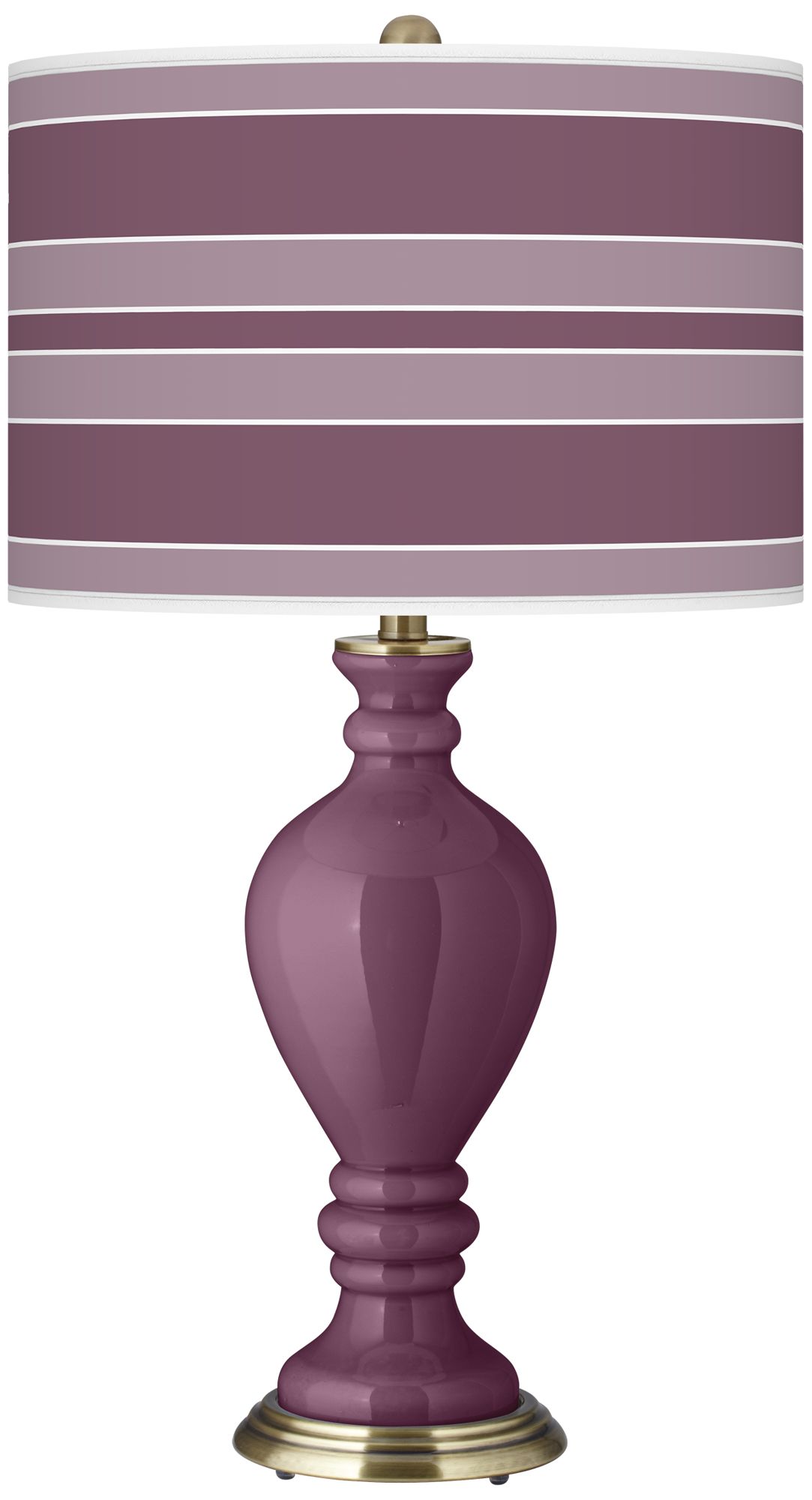 Grape Harvest Bold Stripe Civitia Table Lamp