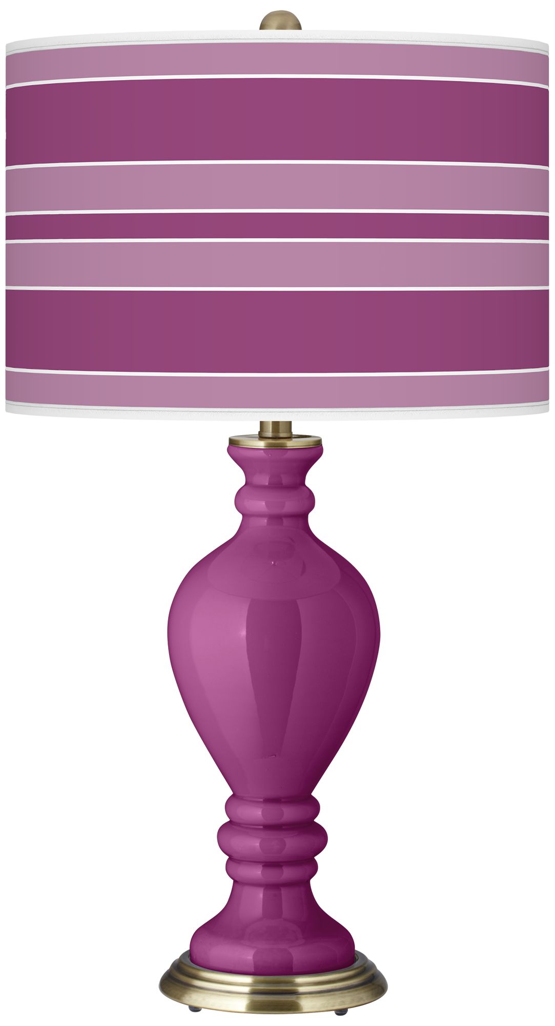 Verve Violet Bold Stripe Civitia Table Lamp