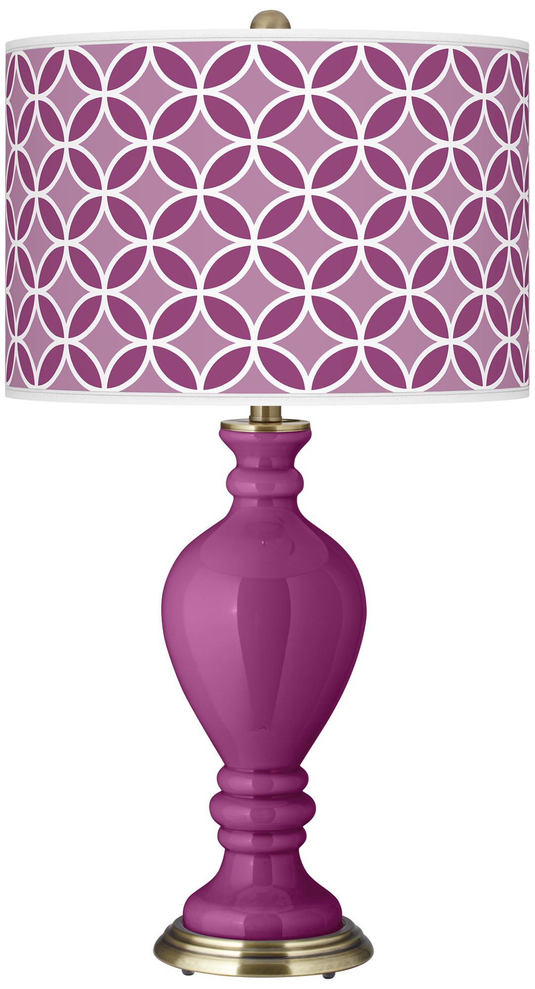 Verve Violet Circle Rings Civitia Table Lamp