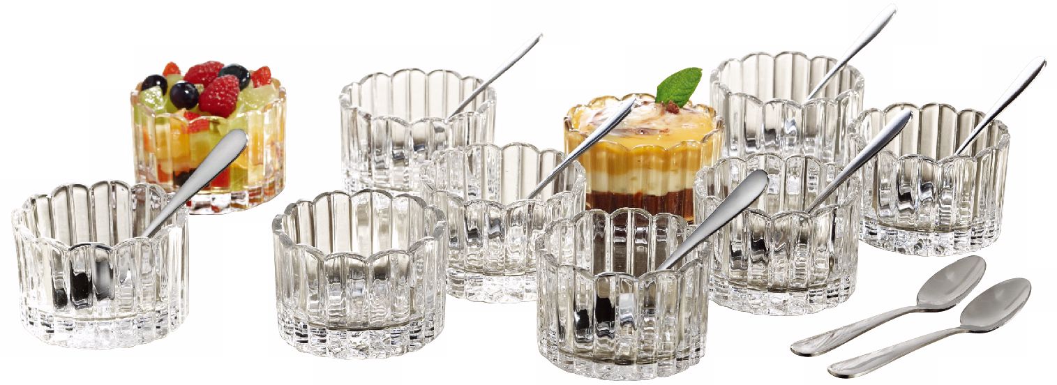 Alexandria Collection 21-Piece Crystal Taster Bowl Set