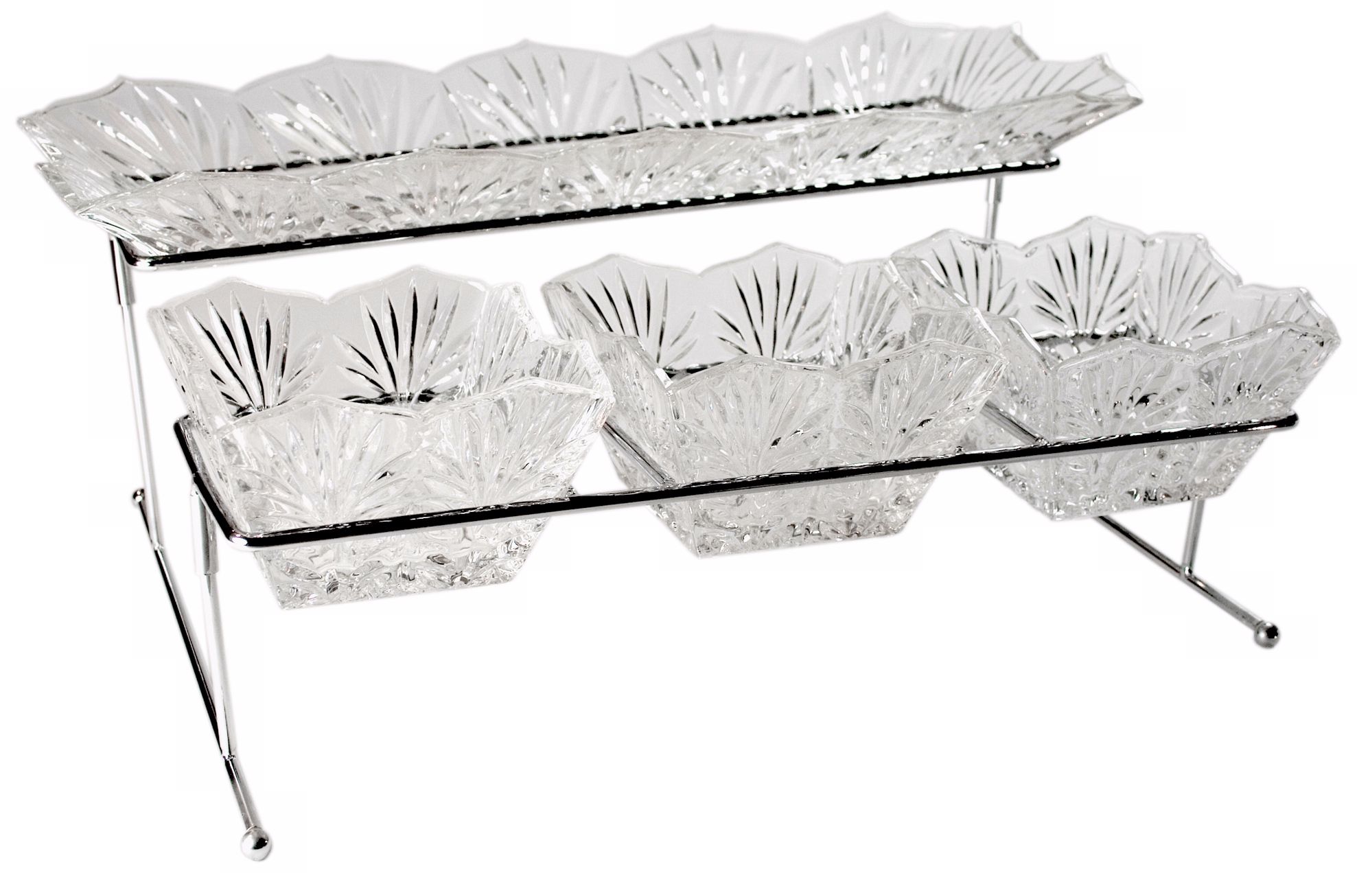 Portico Collection 5-Piece Crystal Serving Set