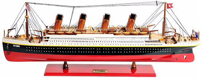 Large Painted Titanic Model