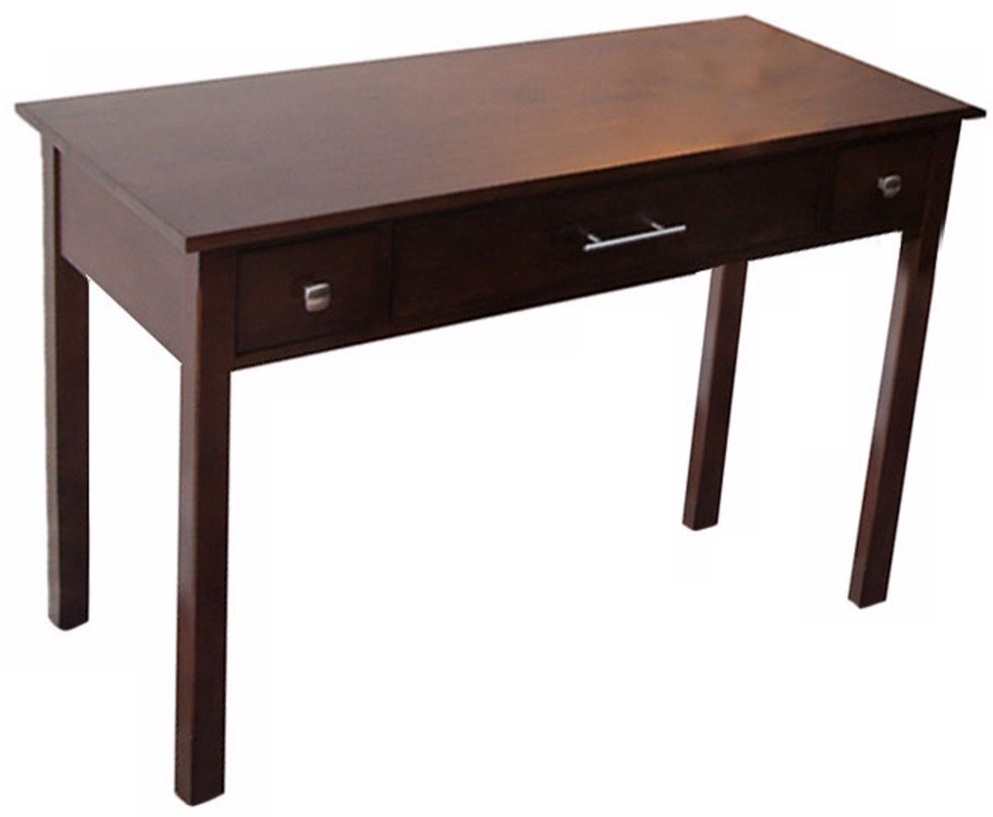 Avalon Dark Tobacco Brown Wood Office Desk