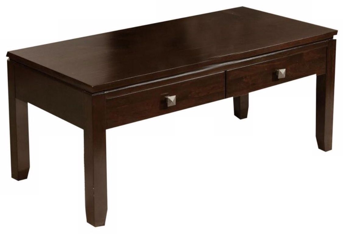 Cosmopolitan Coffee Brown Wood Coffee Table