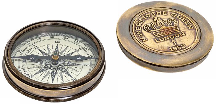 Makers to the Queen Poem Compass Replica
