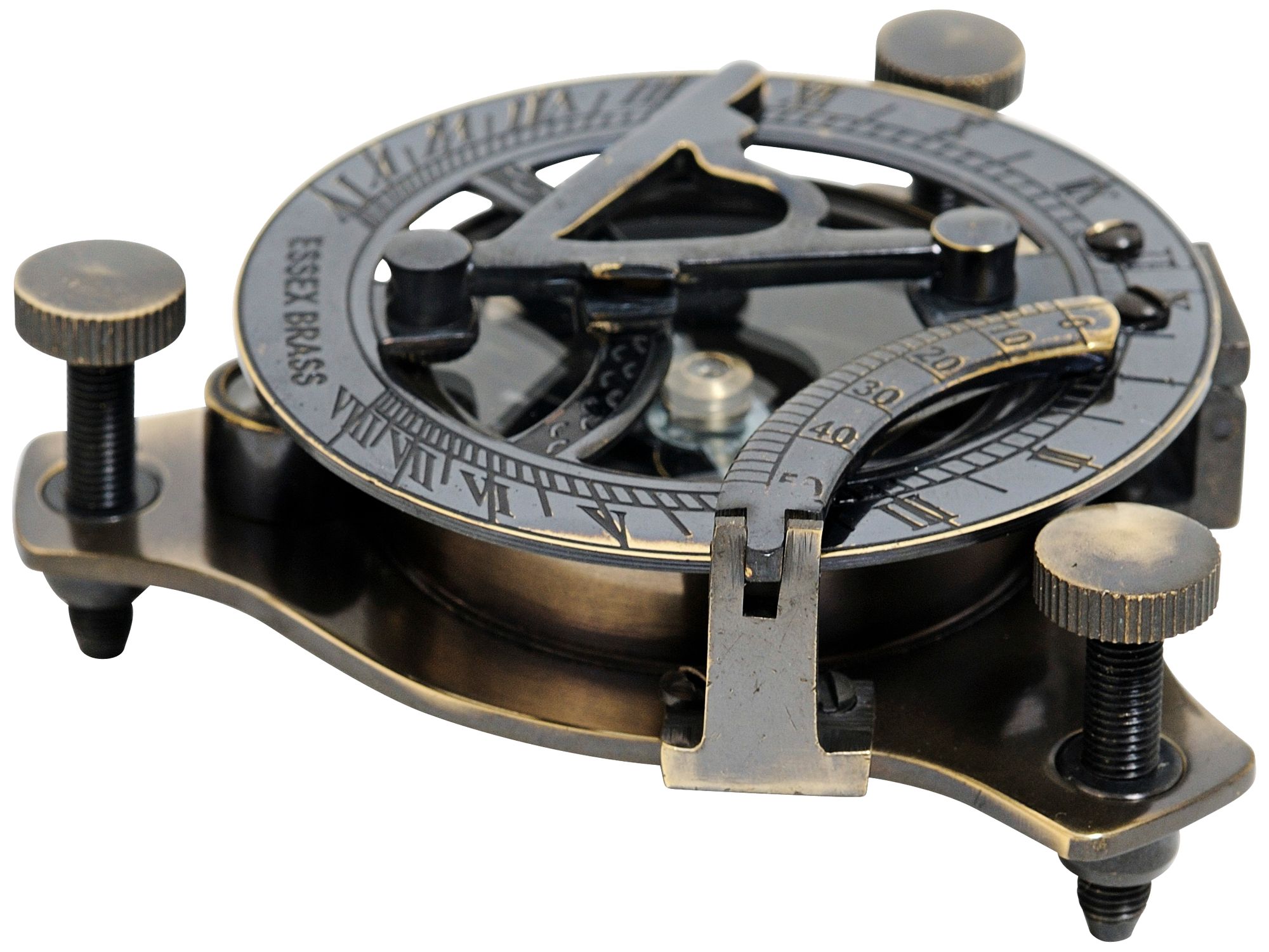 Medium Sundial Compass in Wood Box