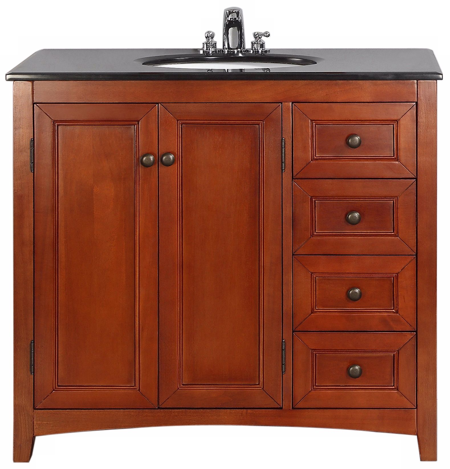 Yorkville 36" Wide Cinnamon Brown Single Sink Vanity
