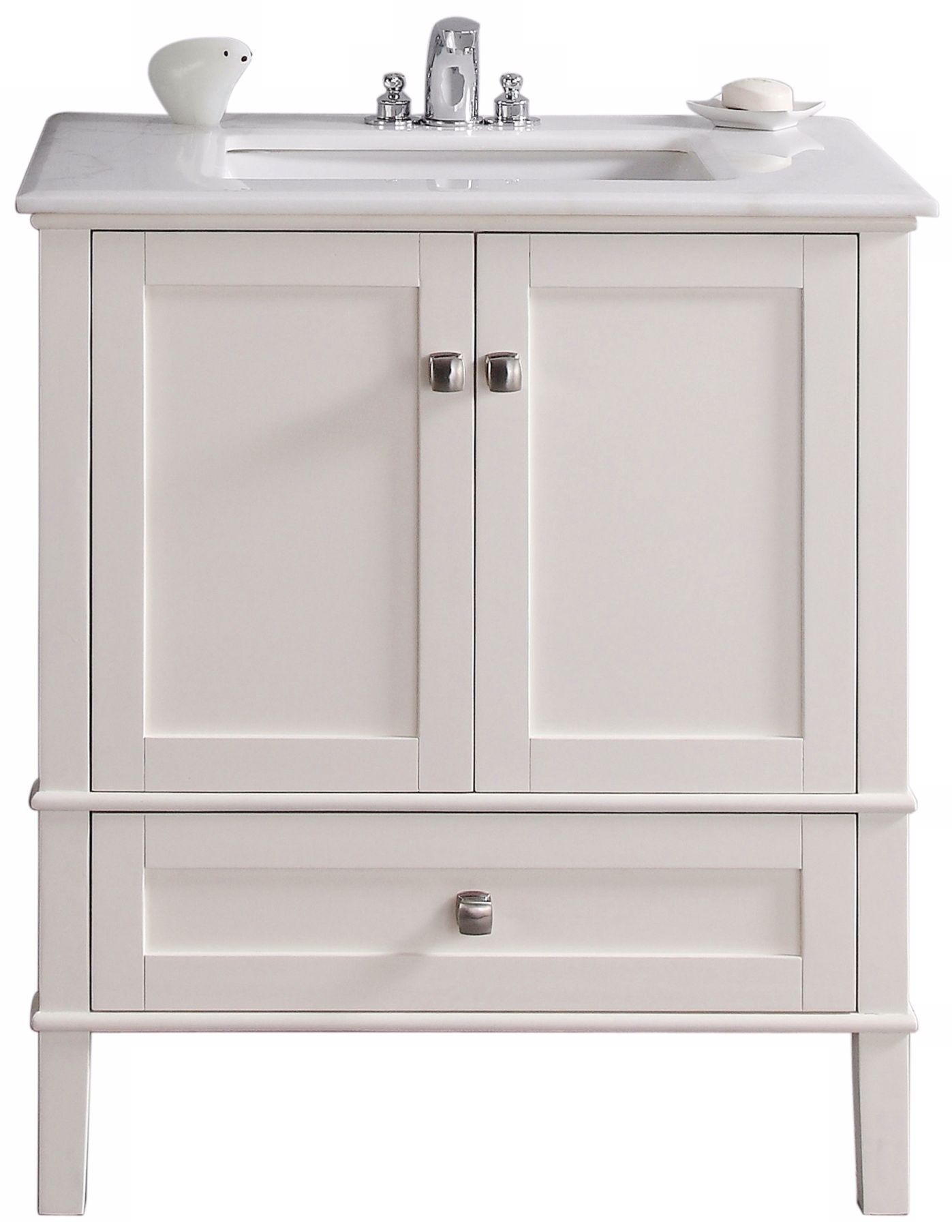 Chelsea 30" Wide Soft White Single Sink Vanity
