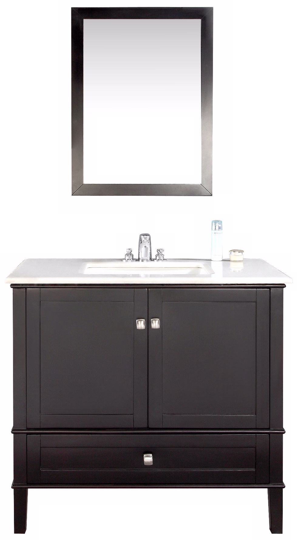Chelsea 36" Wide Black Single Sink Vanity