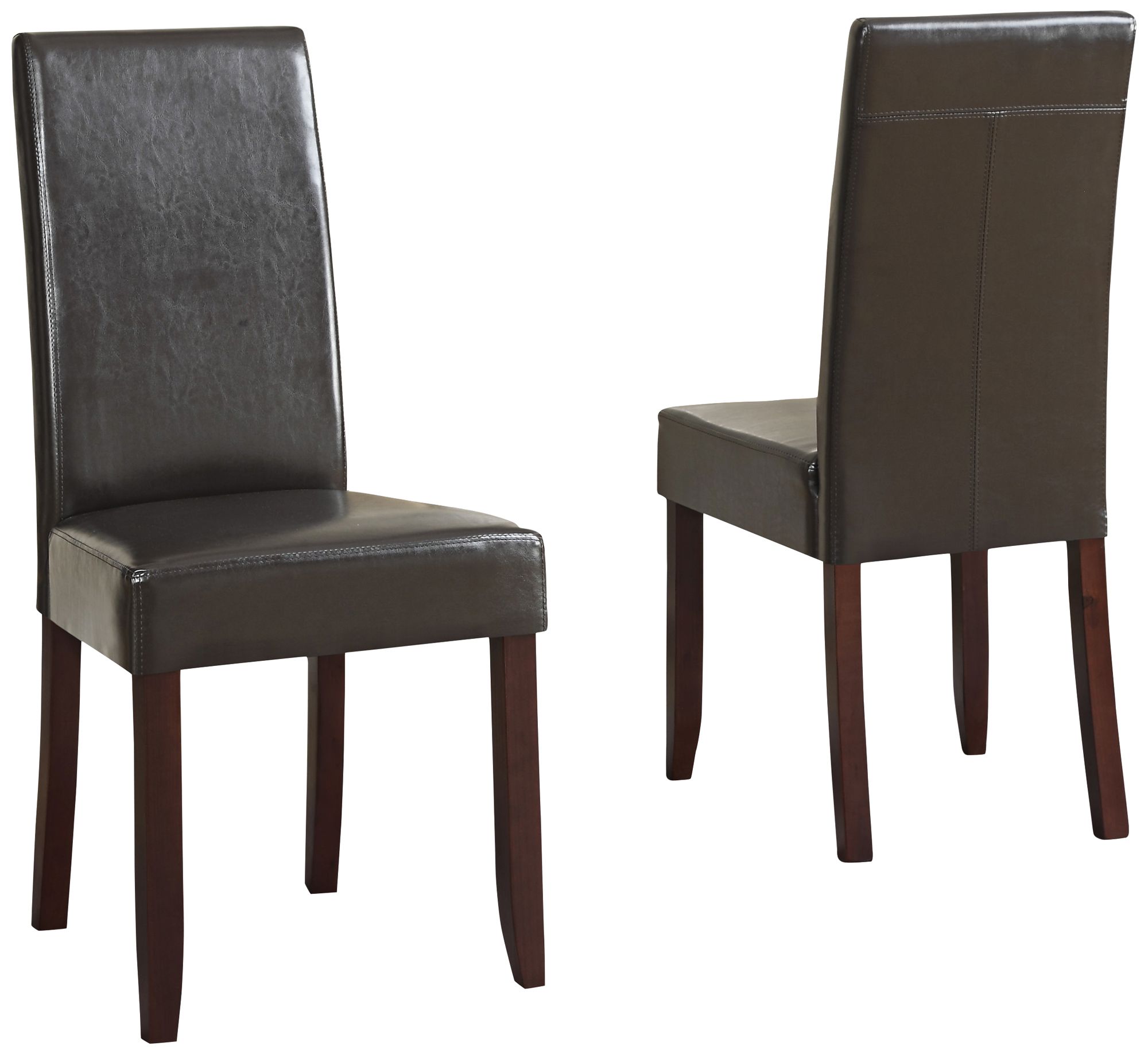 Set of 2 Acadian Wood Parsons Dining Chairs