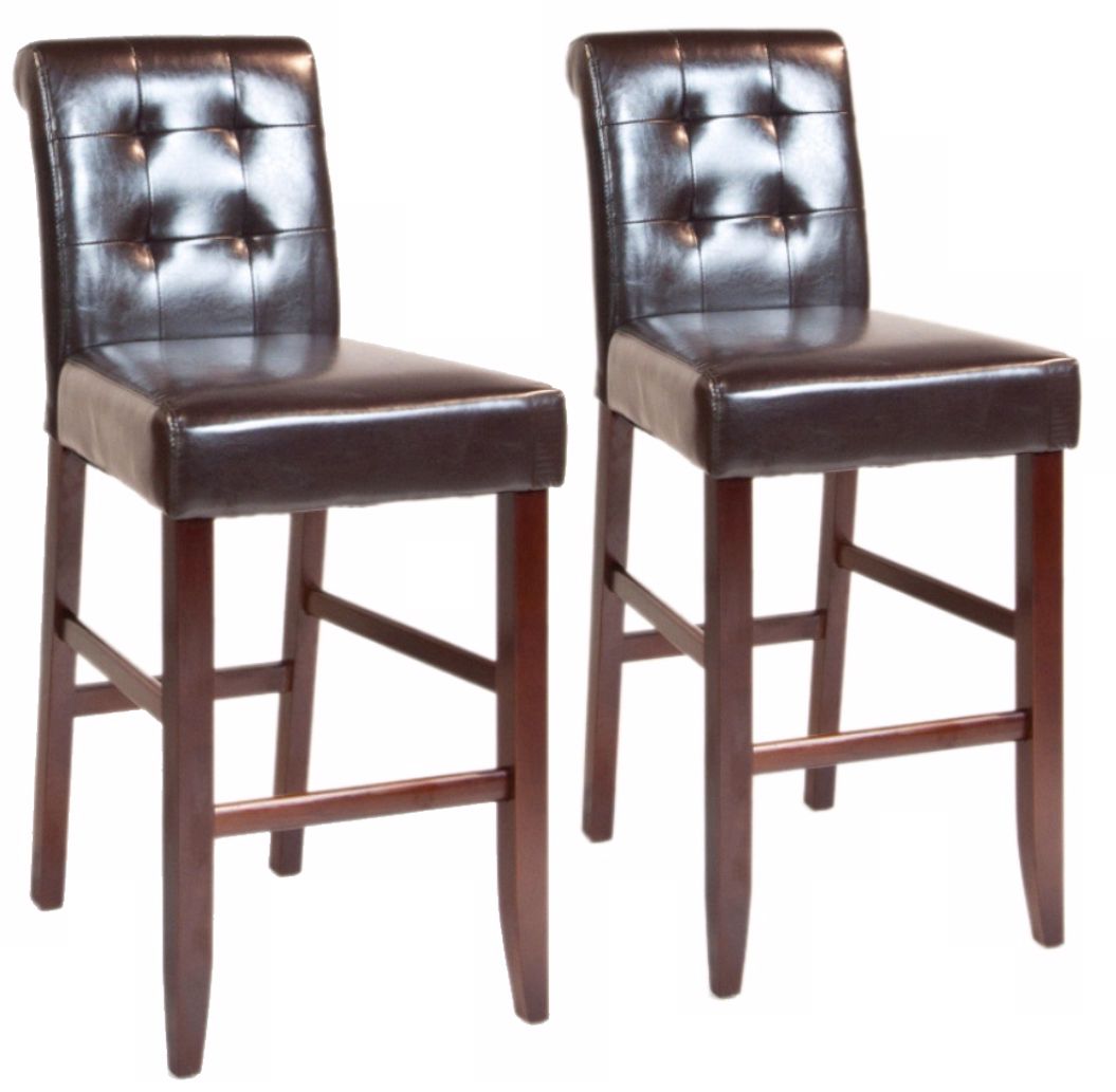 Set of 2 Cosmopolitan 29" High Tufted Bar Stools