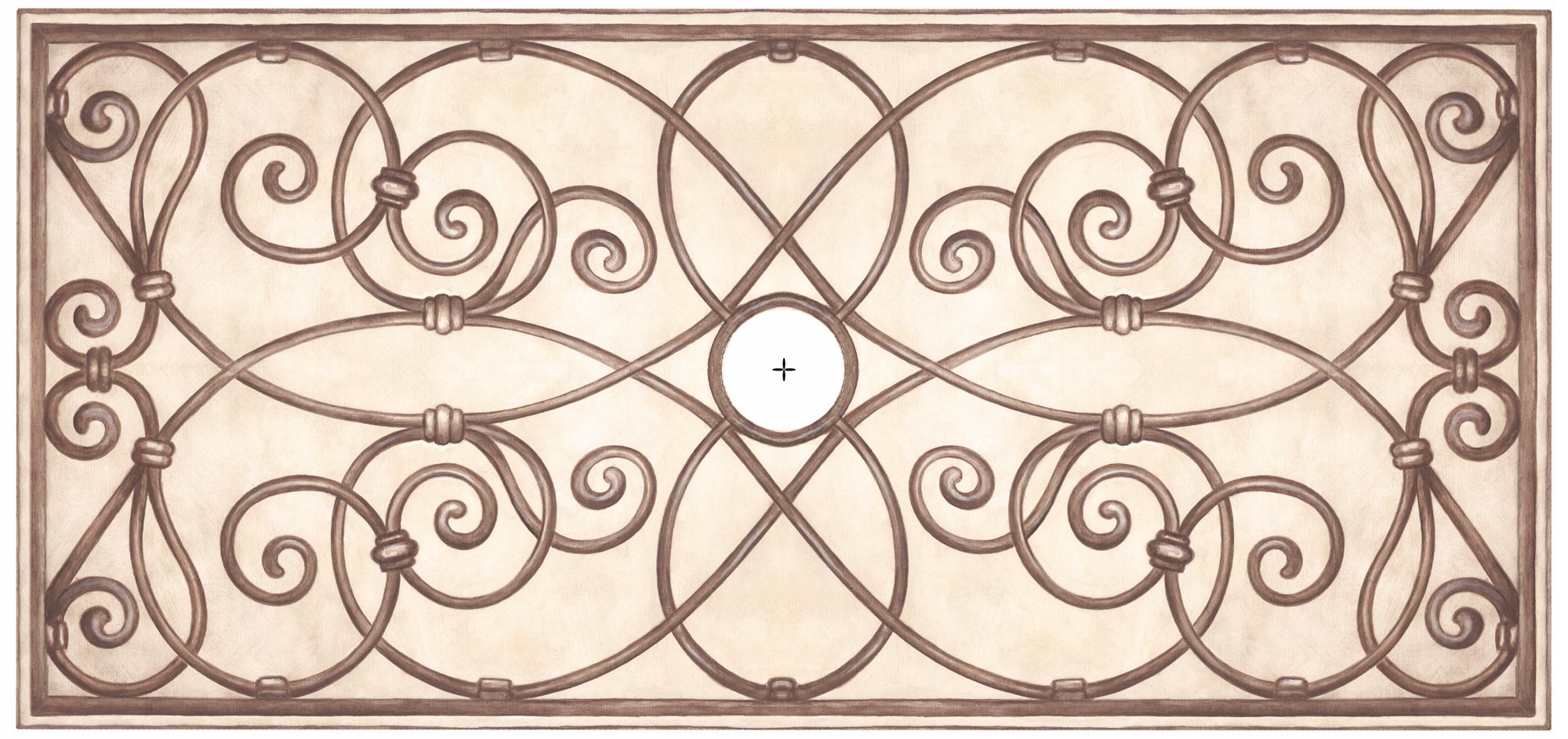 Jardin Dark 48" Wide Repositionable Ceiling Medallion