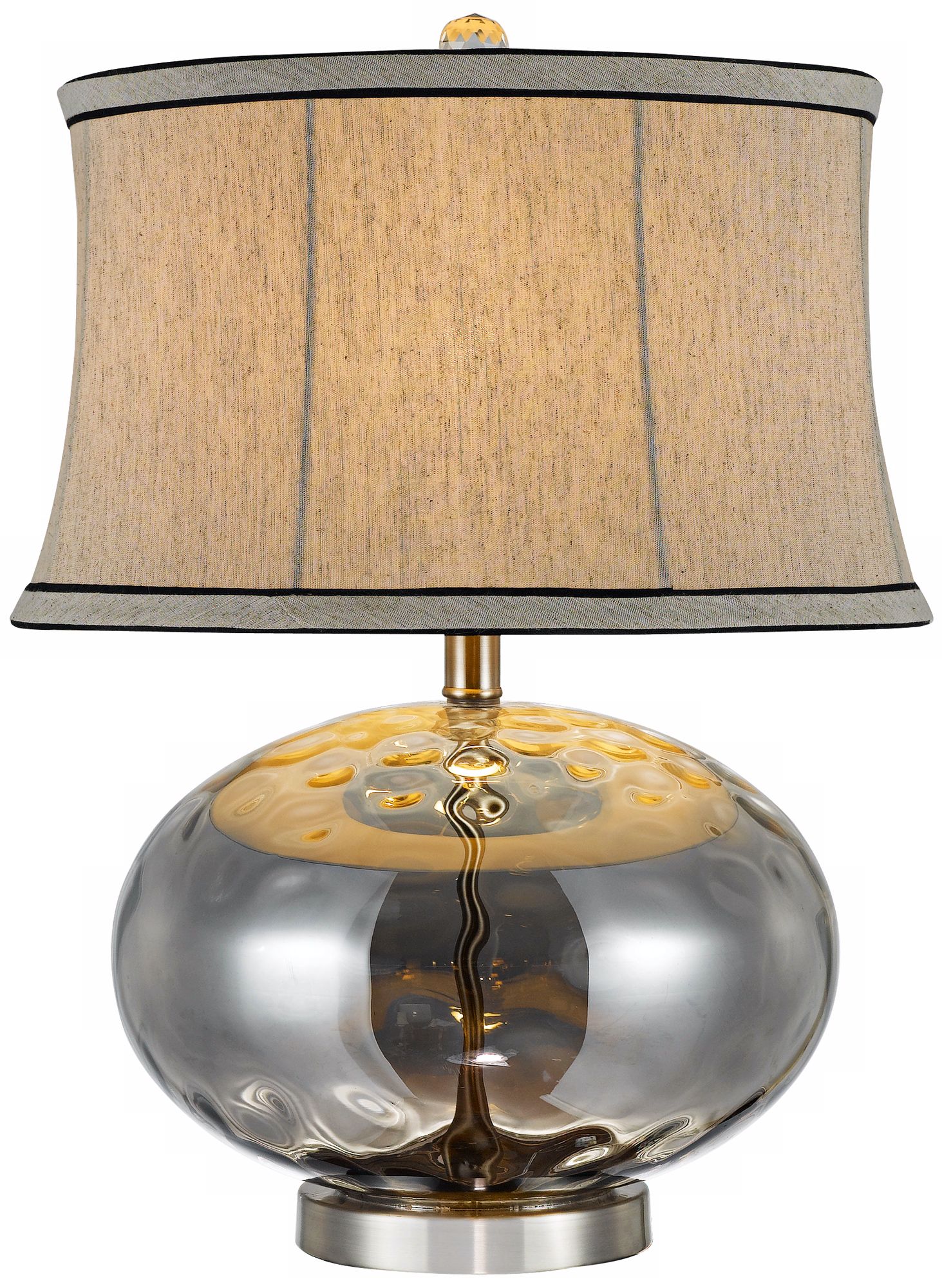 Jasmine Twisted Pattern Champagne Glass Table Lamp