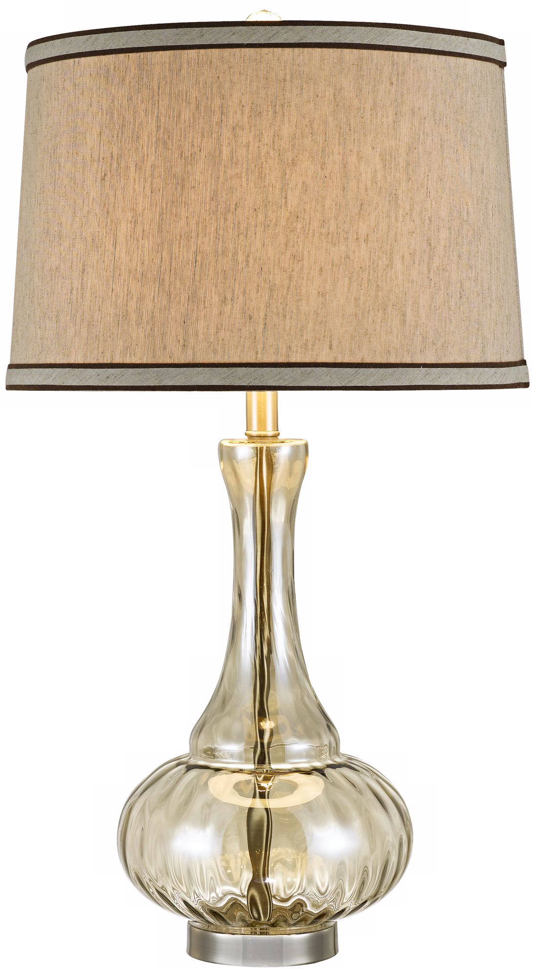 Jasmine Twisted Pattern Champagne Glass Table Lamp