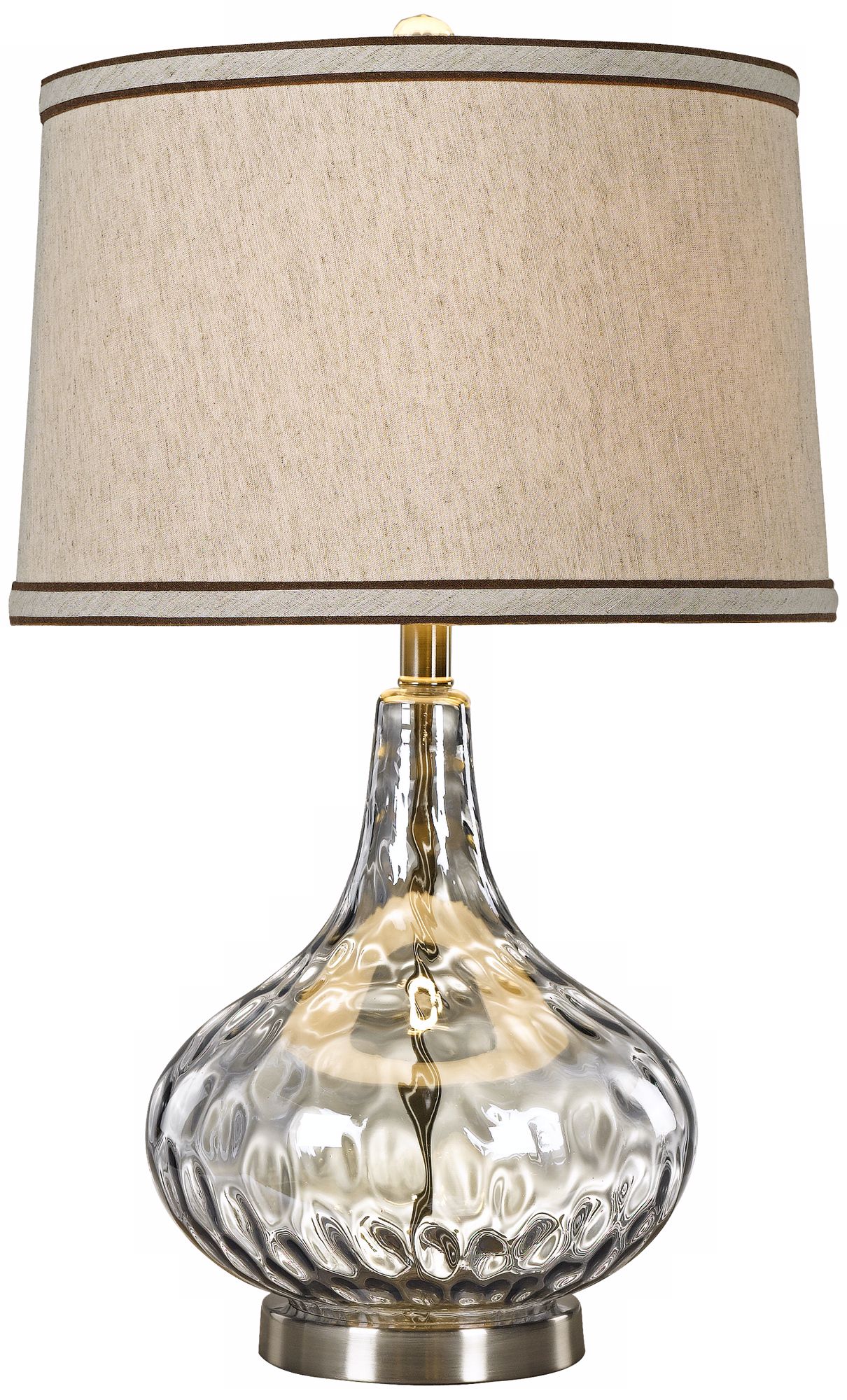 Florence Stone Pattern Light Blue Glass Table Lamp