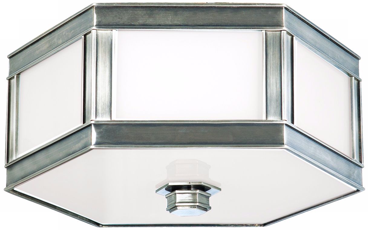 Nassau Historic Nickel 16" Wide Ceiling Light