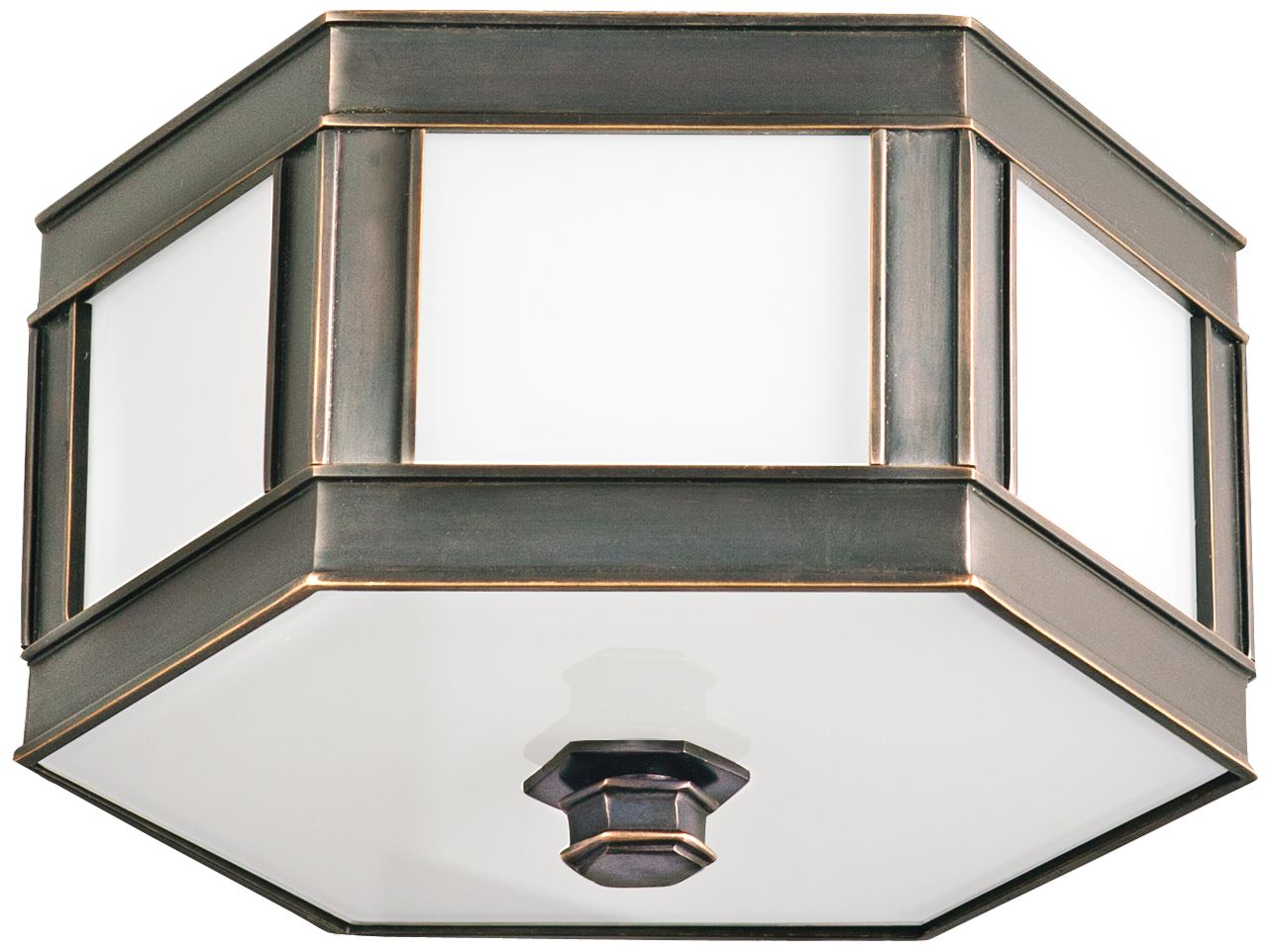 Nassau Old Bronze 16" Wide Ceiling Light