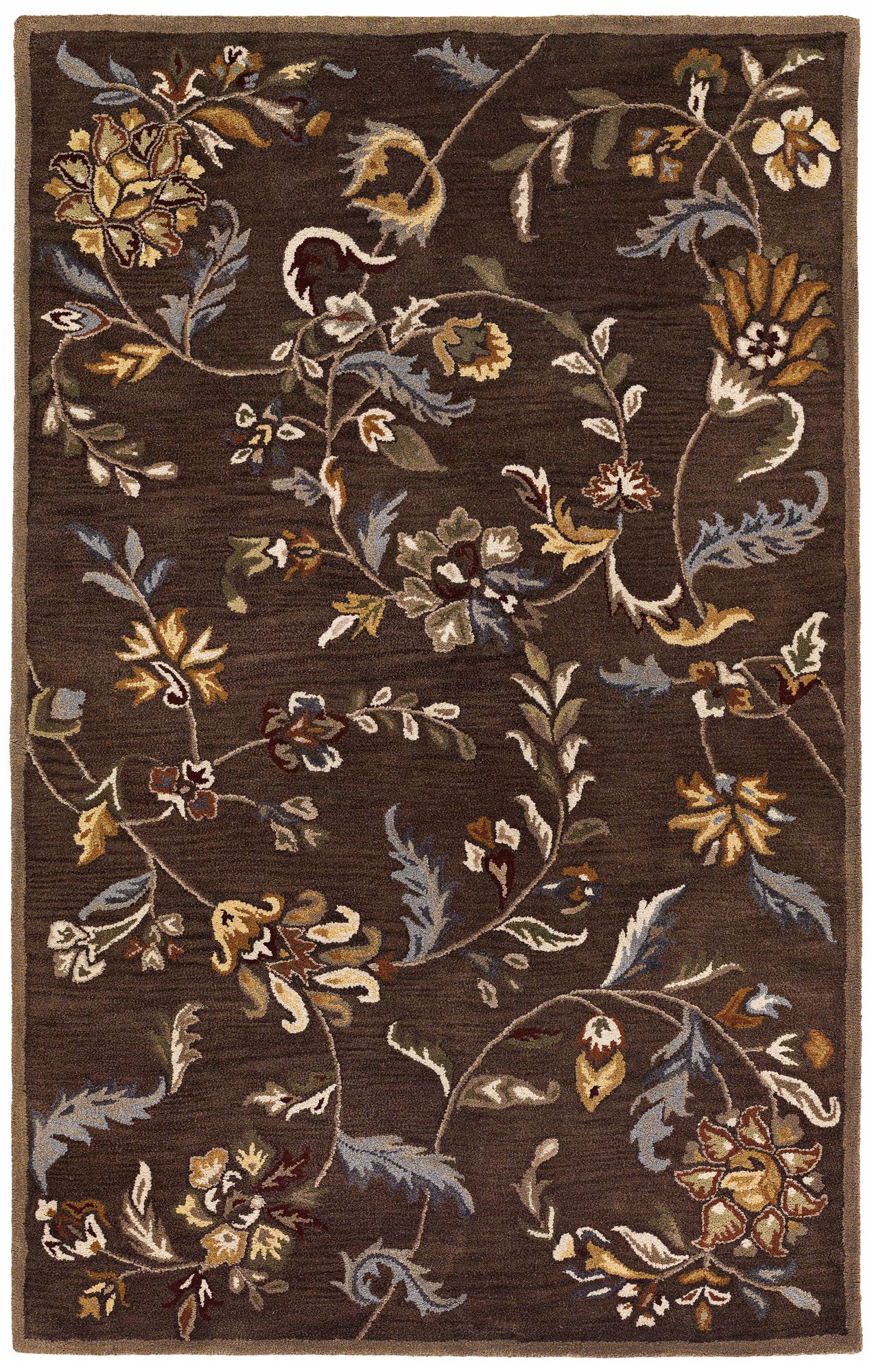 Castello 4284 Buckingham Saddle Floral Area Rug