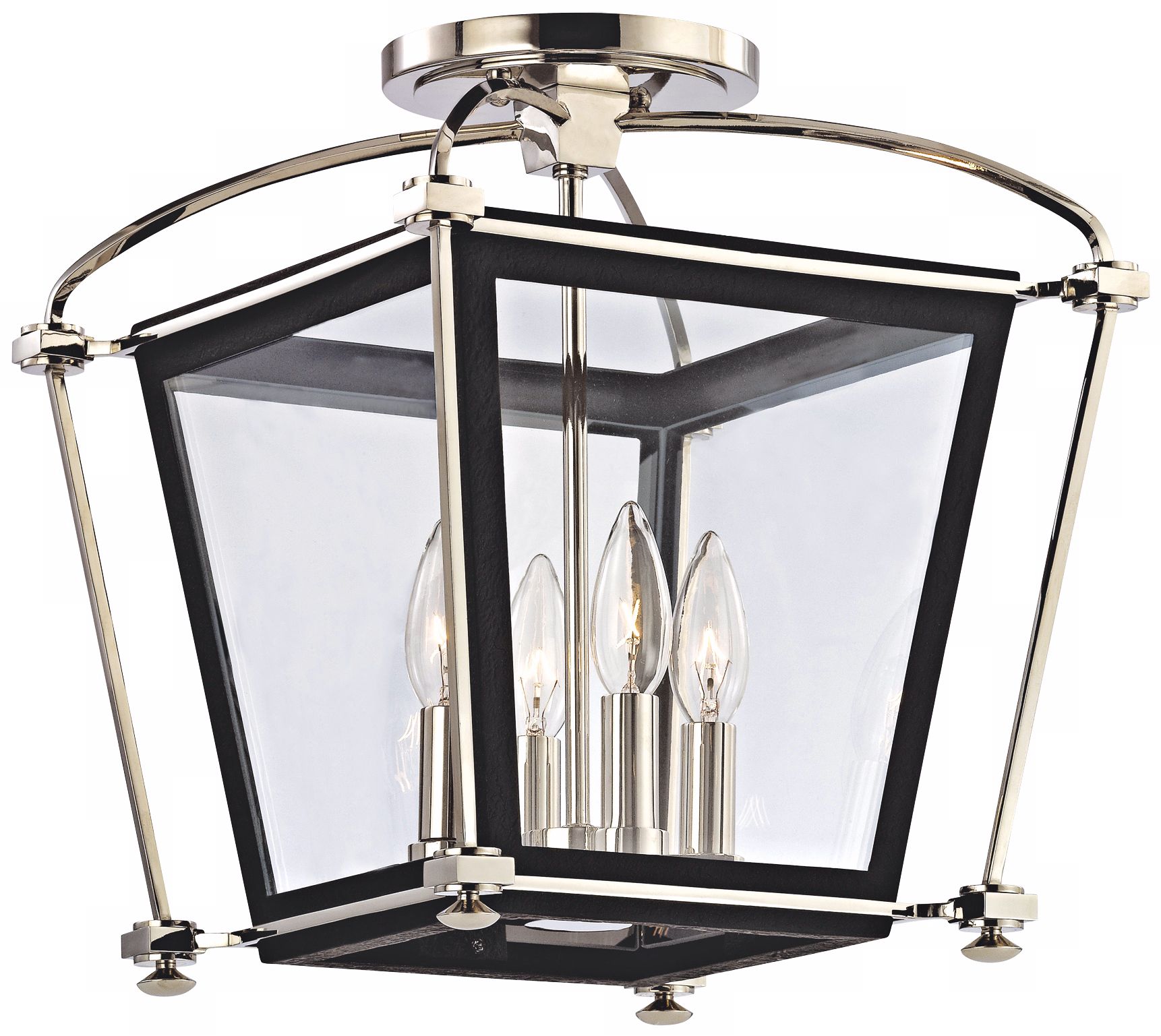 Hollis 14 3/4" High Polished Nickel Ceiling Light