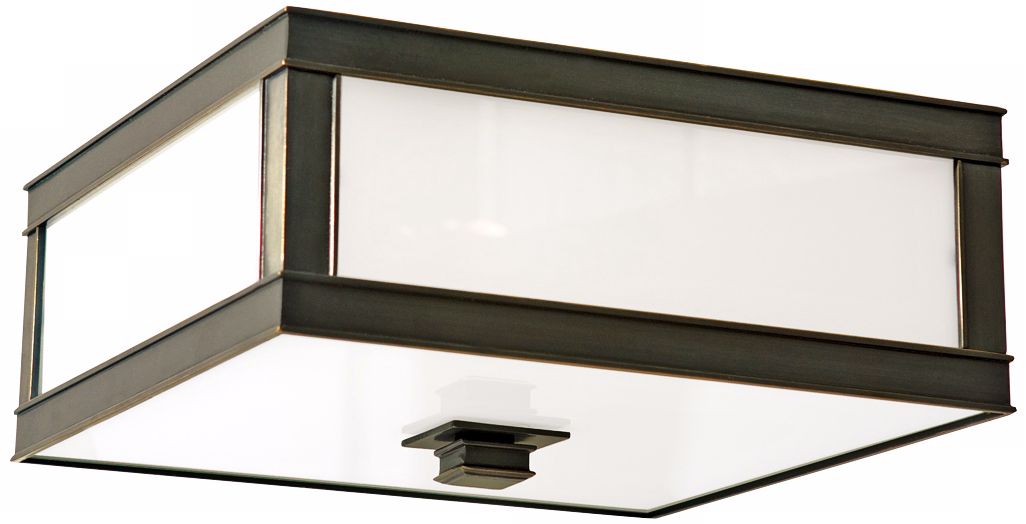 Preston 16" Wide Old Bronze Ceiling LIght