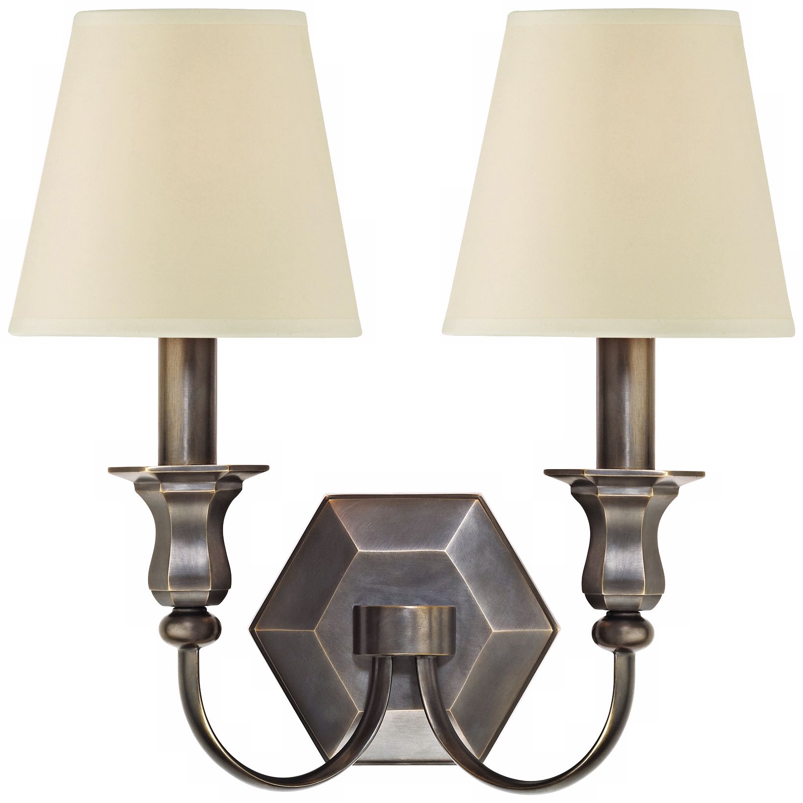 Charlotte 14" High 2-Light Old Bronze Wall Sconce