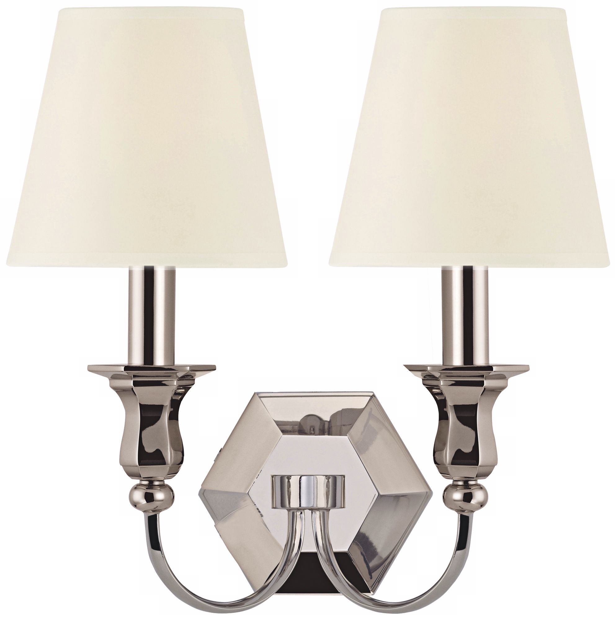 Charlotte 14" High 2-Light Polished Nickel Wall Sconce