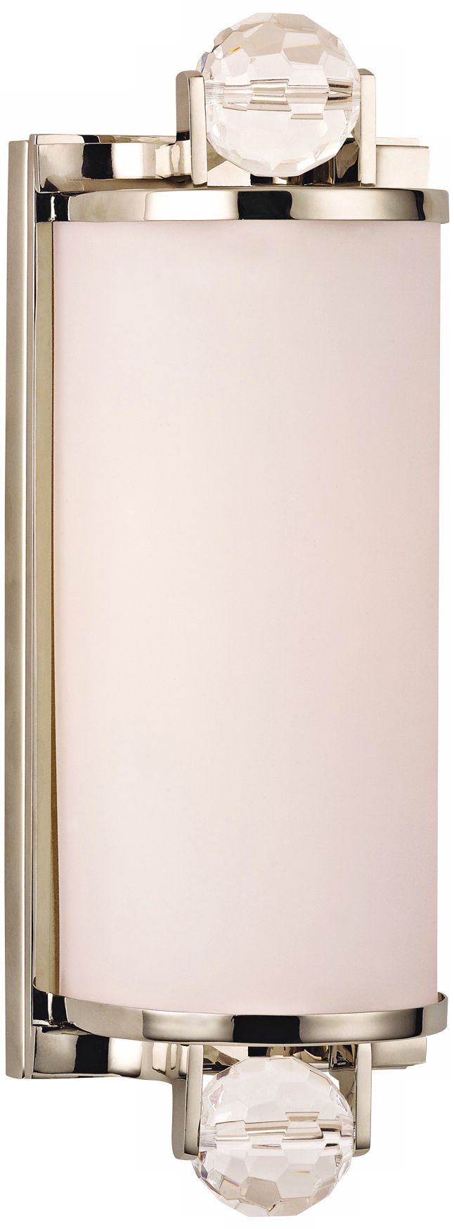 Prescott 12 3/4" High Polished Nickel Wall Sconce