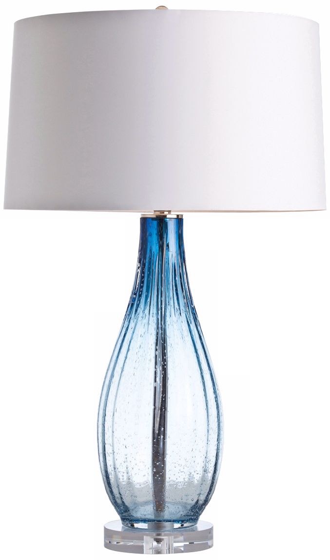 Arteriors Home Parkland Blue Optic Glass Table Lamp
