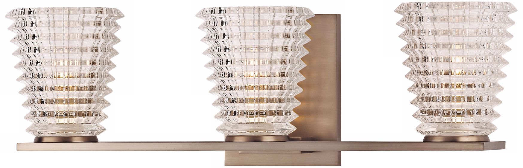 Conway 19" Wide 3-Light Brushed Bronze Wall Sconce