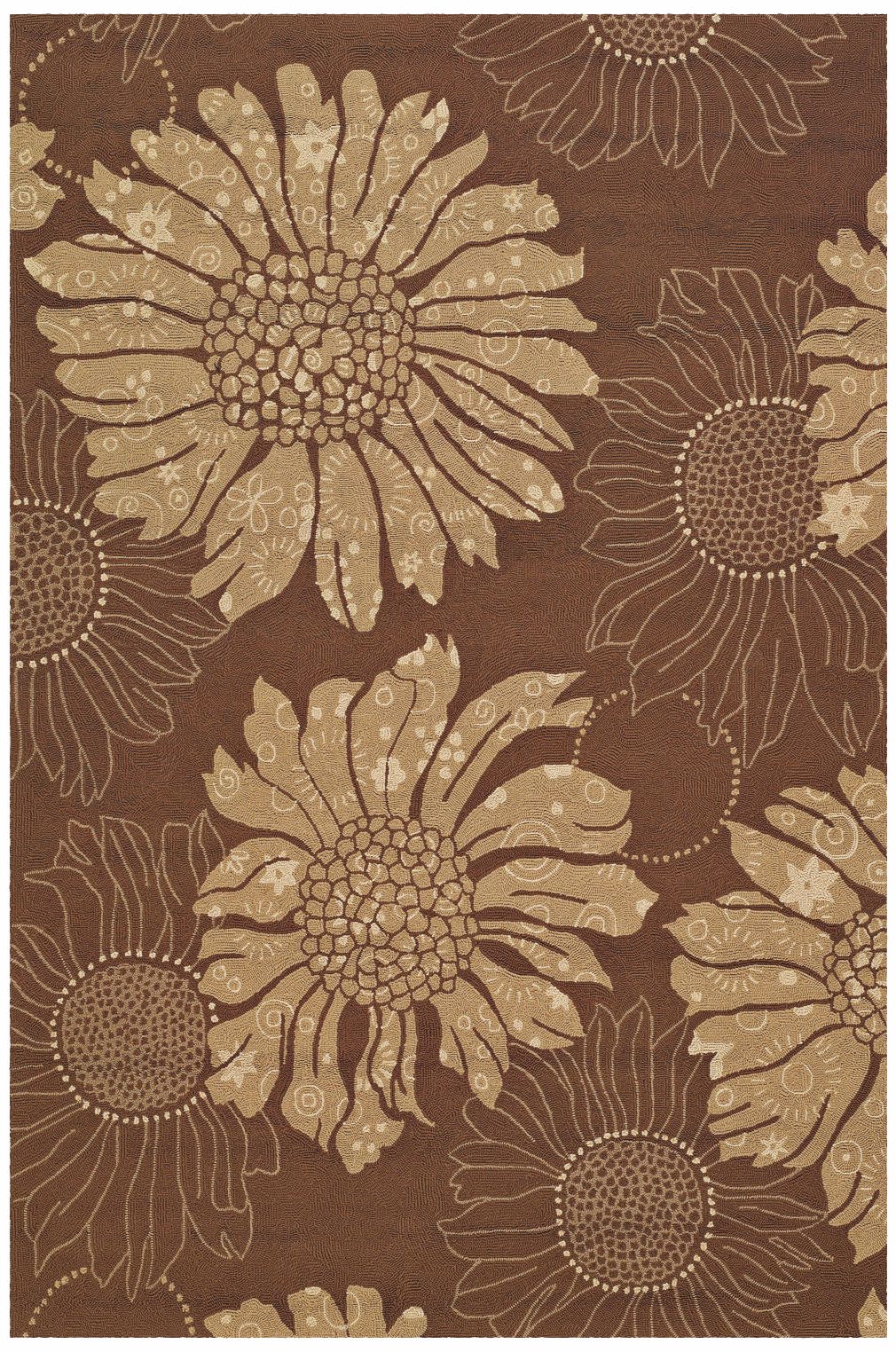 Covington 2197 Topeka Cocoa-Sand Floral Area Rug