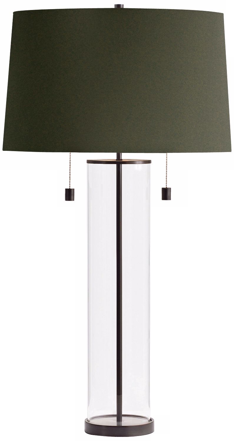 Arteriors Home 40" Savannah Glass and Iron Lamp