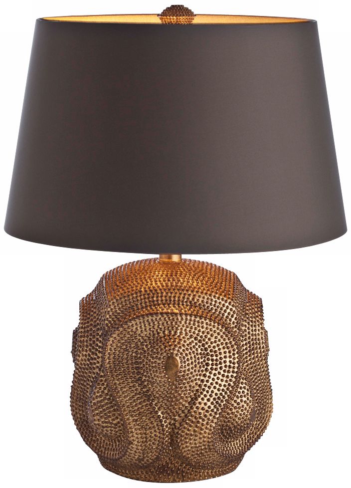 Arteriors Home Baroque Antiqued Gold Leaf Table Lamp