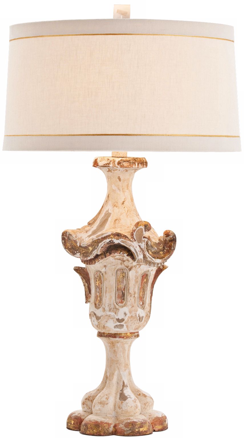 Arteriors Home Hastings Hand-Carved Wood Table Lamp