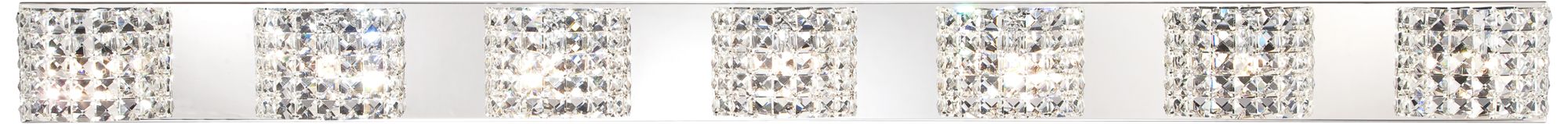 Vienna Full Spectrum Cesenna 64 1/2" Wide Crystal Bath Light